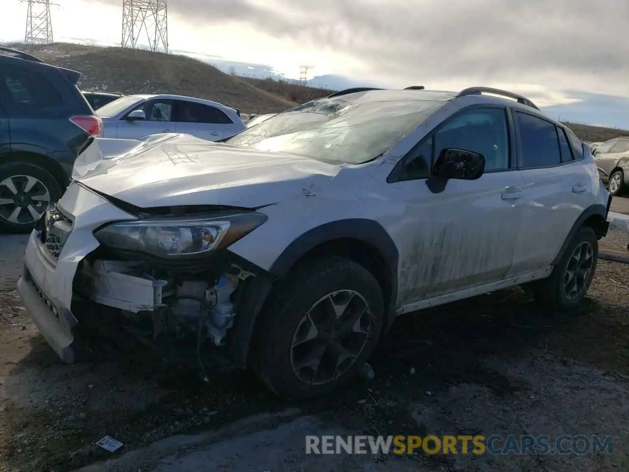 1 Photograph of a damaged car JF2GTACC7K8393101 SUBARU CROSSTREK 2019