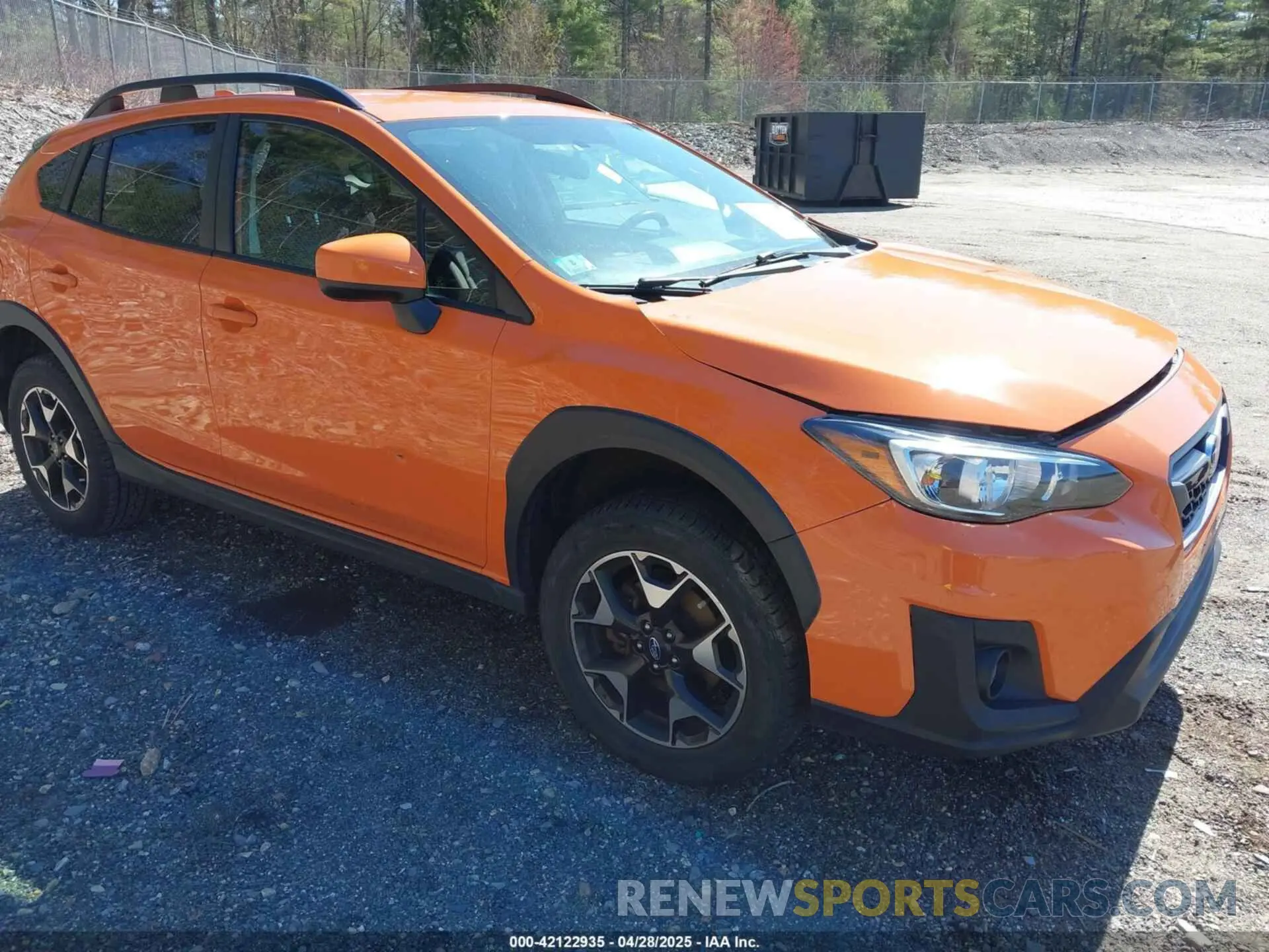 1 Photograph of a damaged car JF2GTACC8K8271234 SUBARU CROSSTREK 2019