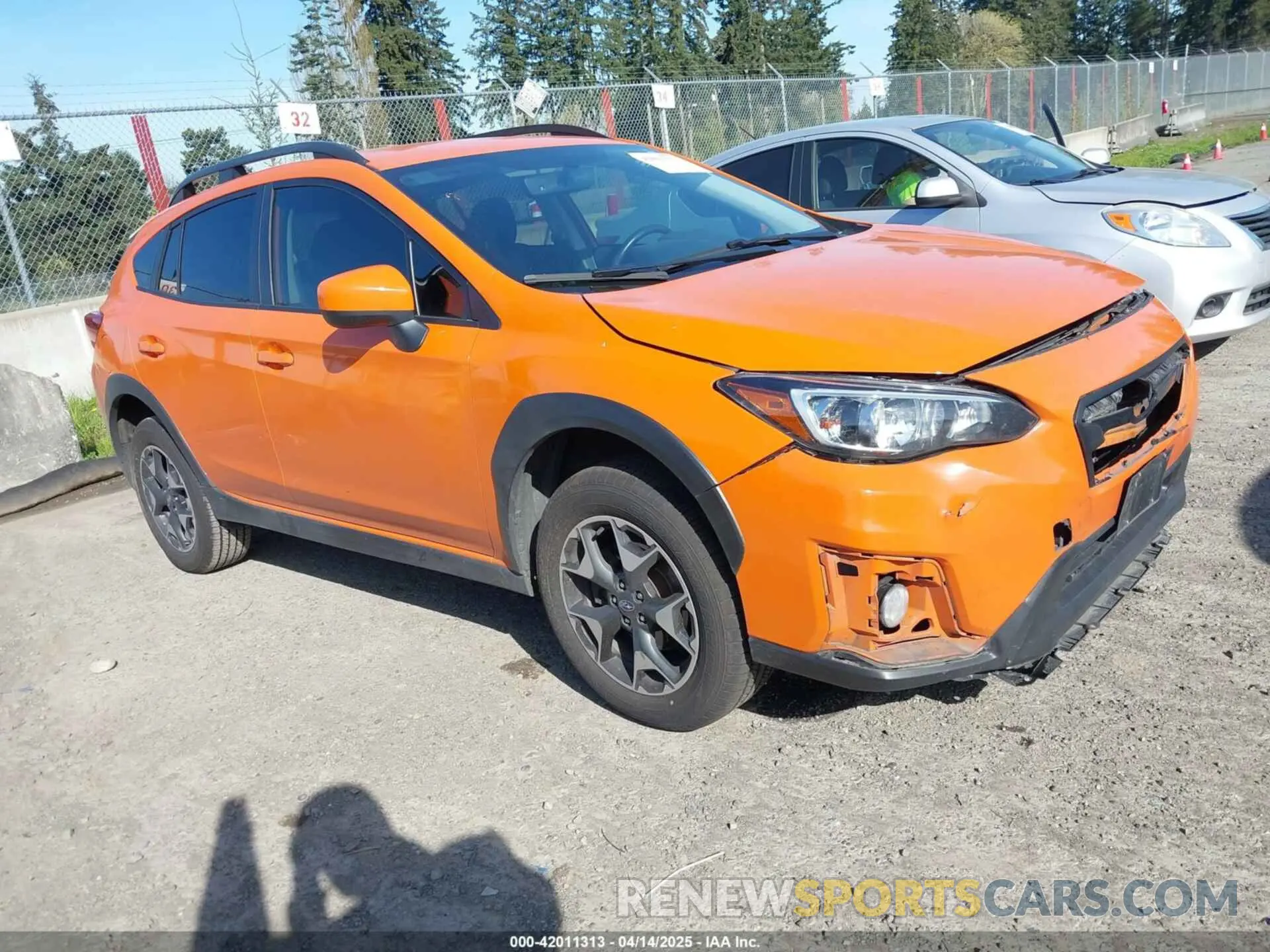 1 Photograph of a damaged car JF2GTACC8K8324191 SUBARU CROSSTREK 2019