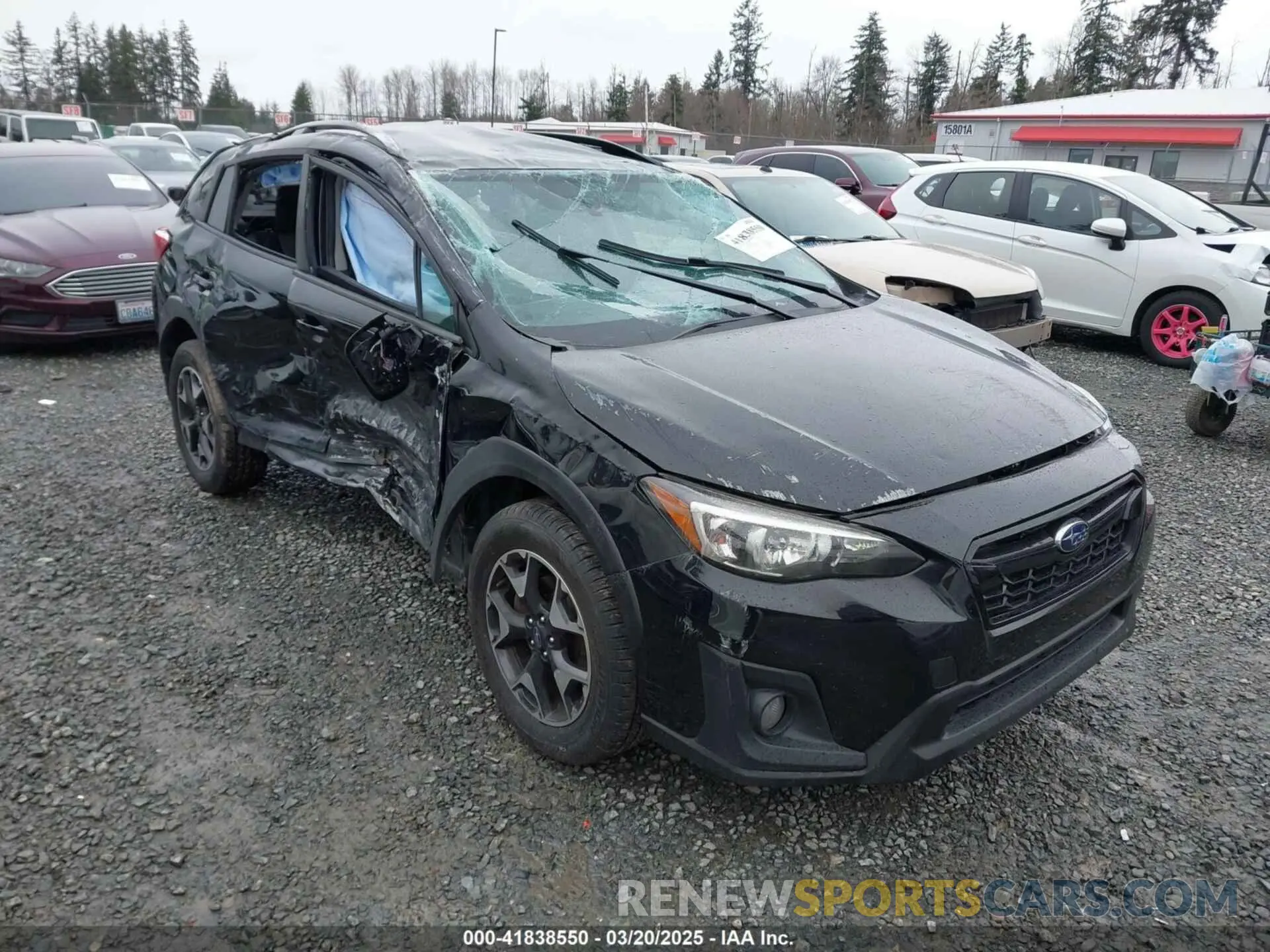 1 Photograph of a damaged car JF2GTACC8KH372127 SUBARU CROSSTREK 2019