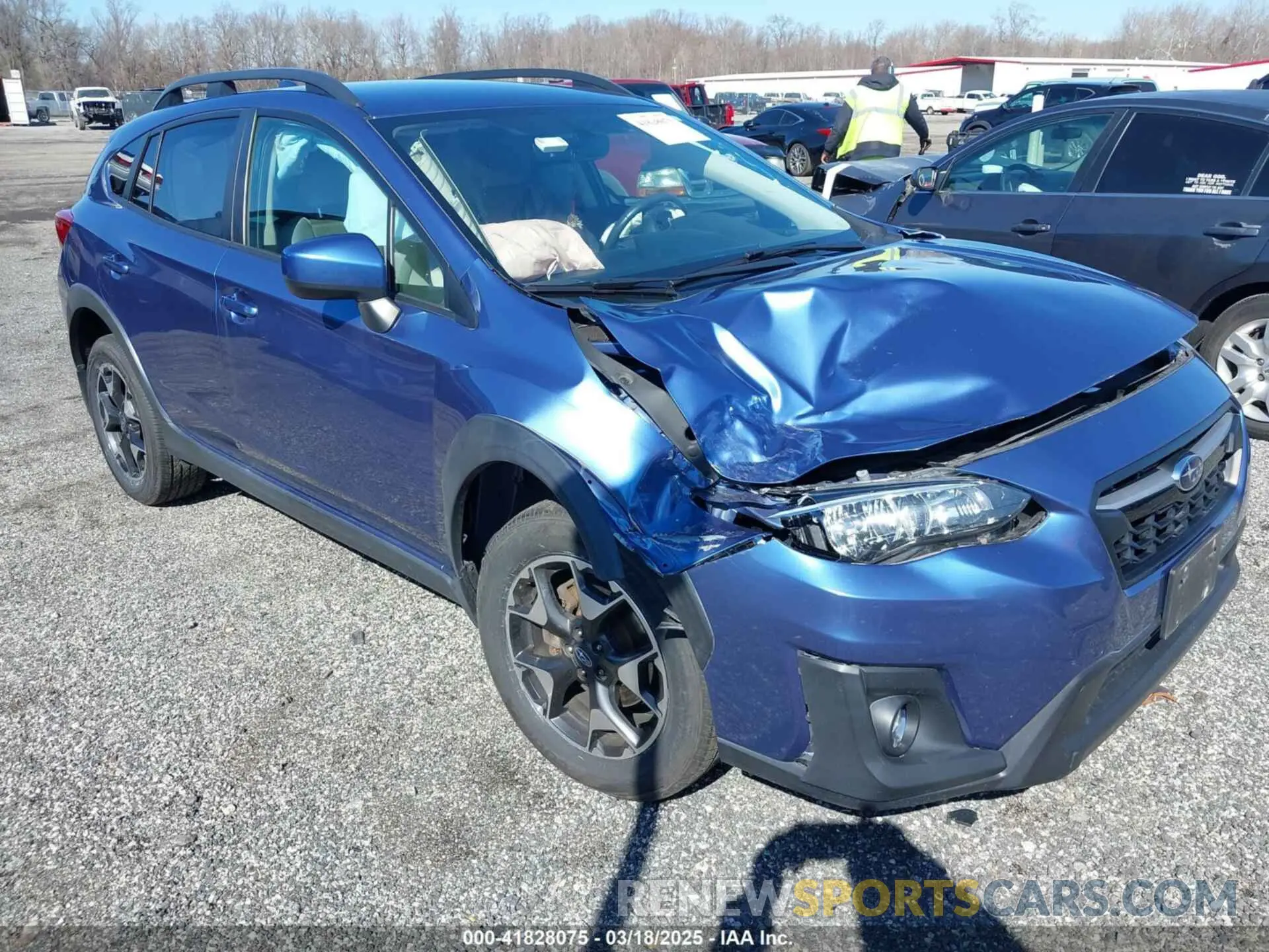1 Photograph of a damaged car JF2GTACC9KH383444 SUBARU CROSSTREK 2019