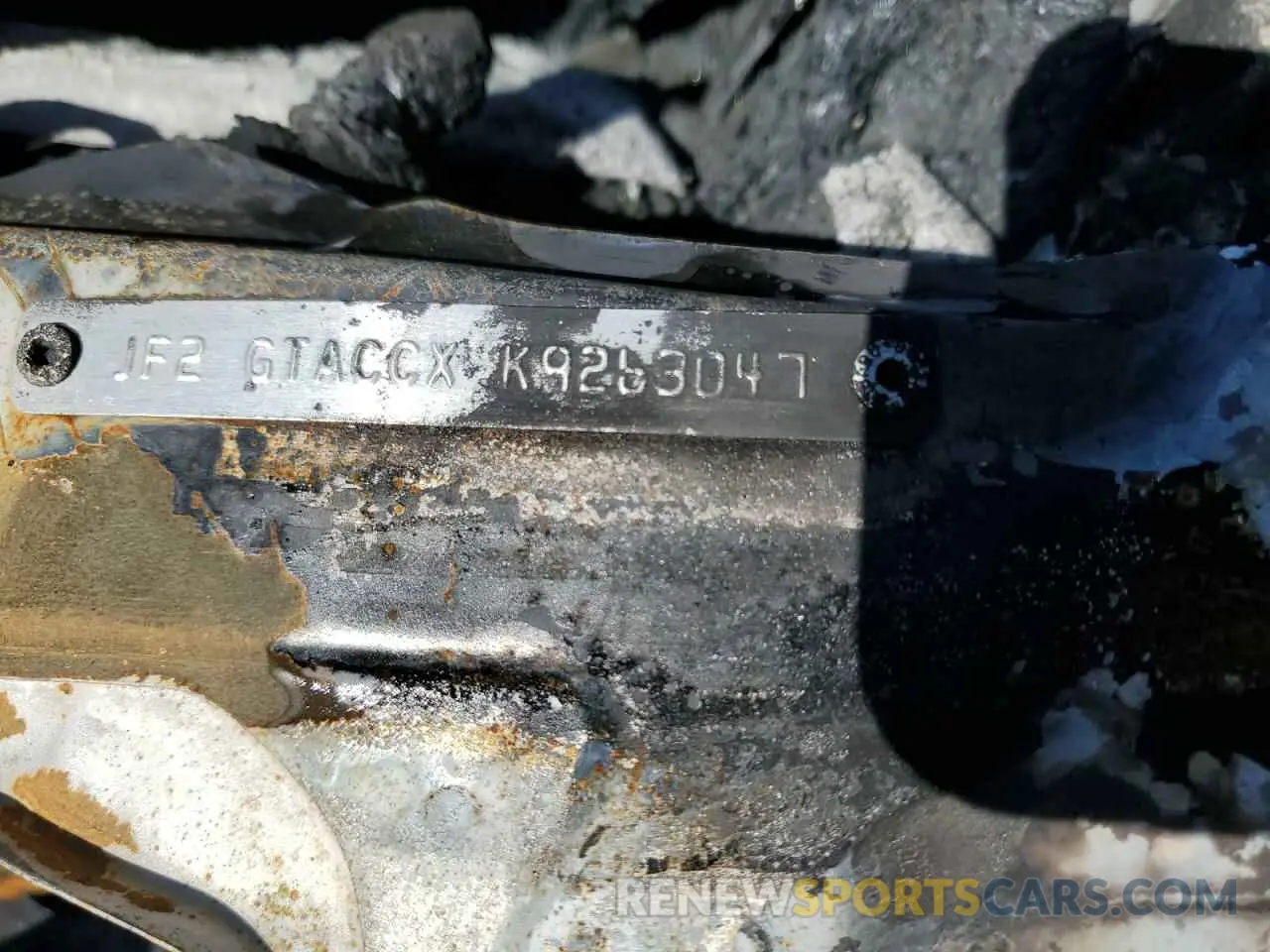 13 Photograph of a damaged car JF2GTACCXK9263047 SUBARU CROSSTREK 2019