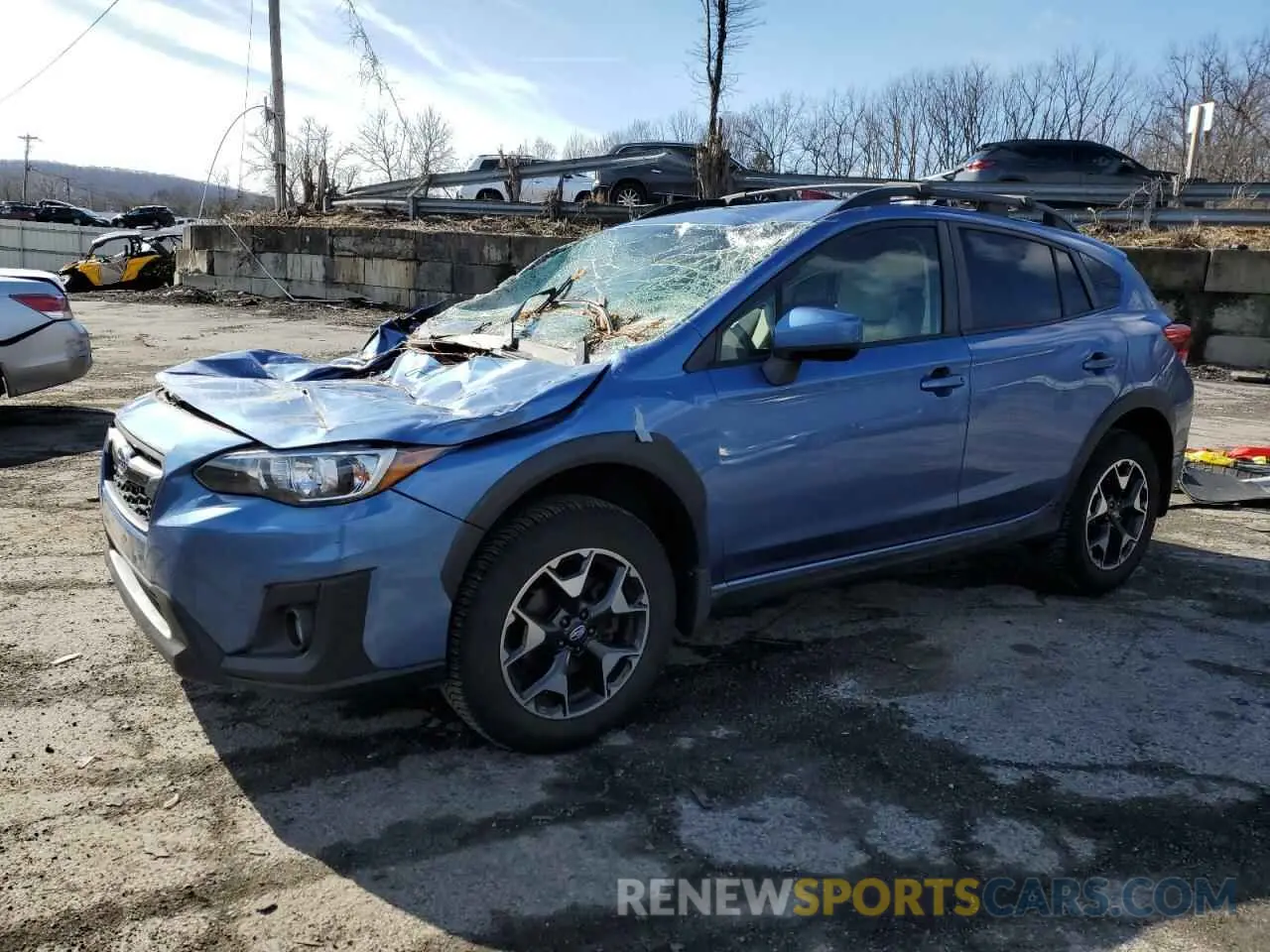 1 Photograph of a damaged car JF2GTACCXKG348594 SUBARU CROSSTREK 2019