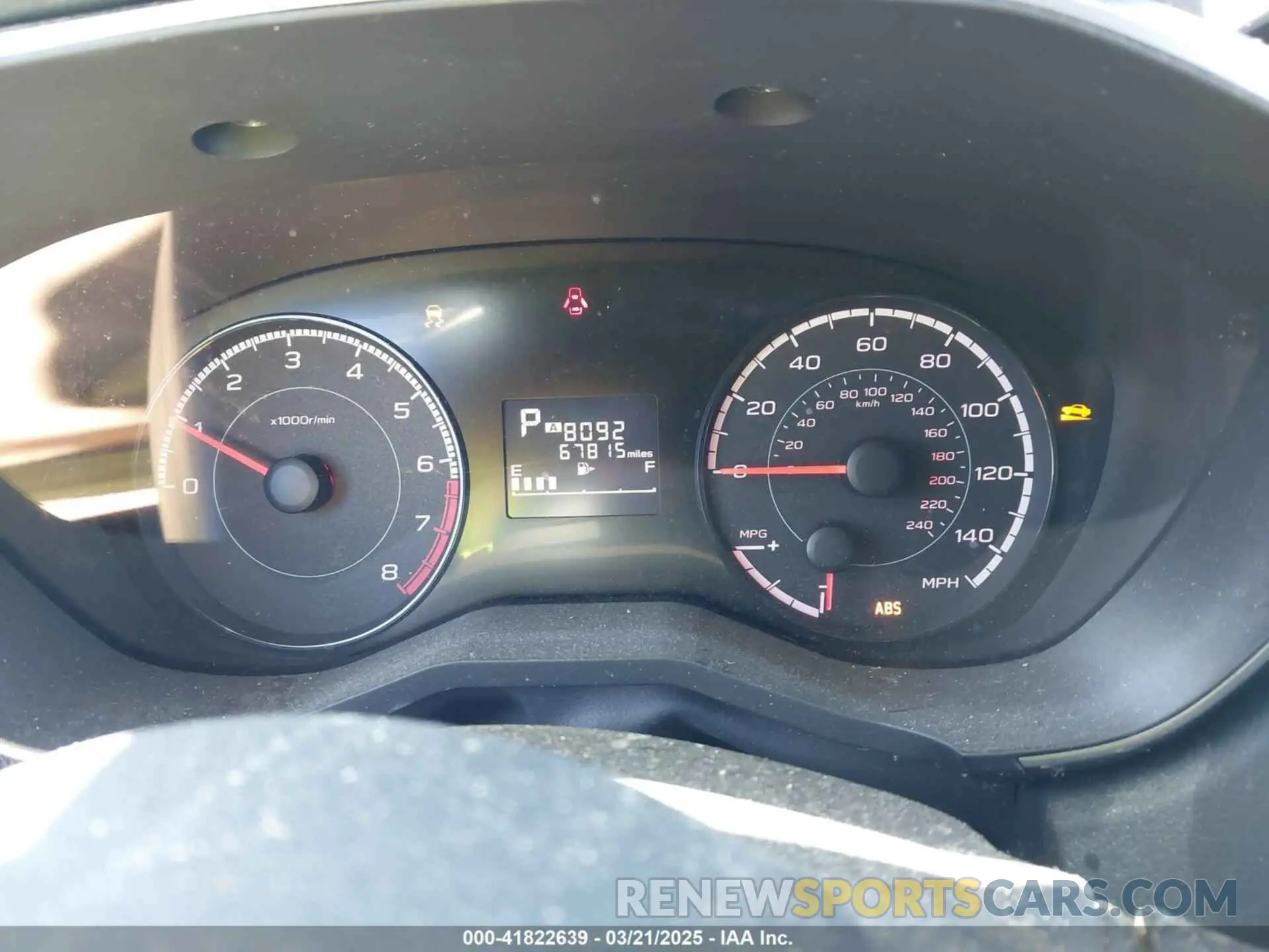 7 Photograph of a damaged car JF2GTADC1K8339503 SUBARU CROSSTREK 2019