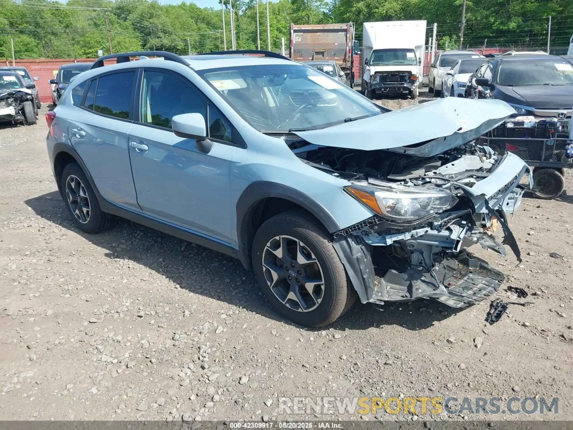 1 Photograph of a damaged car JF2GTADC9KH314882 SUBARU CROSSTREK 2019