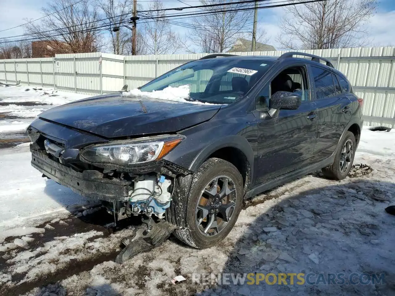 1 Photograph of a damaged car JF2GTADC9KH322576 SUBARU CROSSTREK 2019