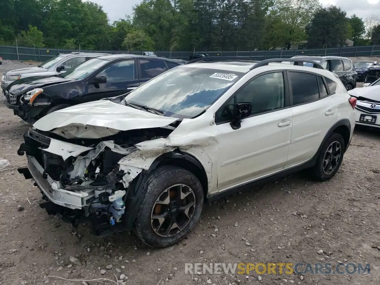 1 Photograph of a damaged car JF2GTAEC0KH207136 SUBARU CROSSTREK 2019