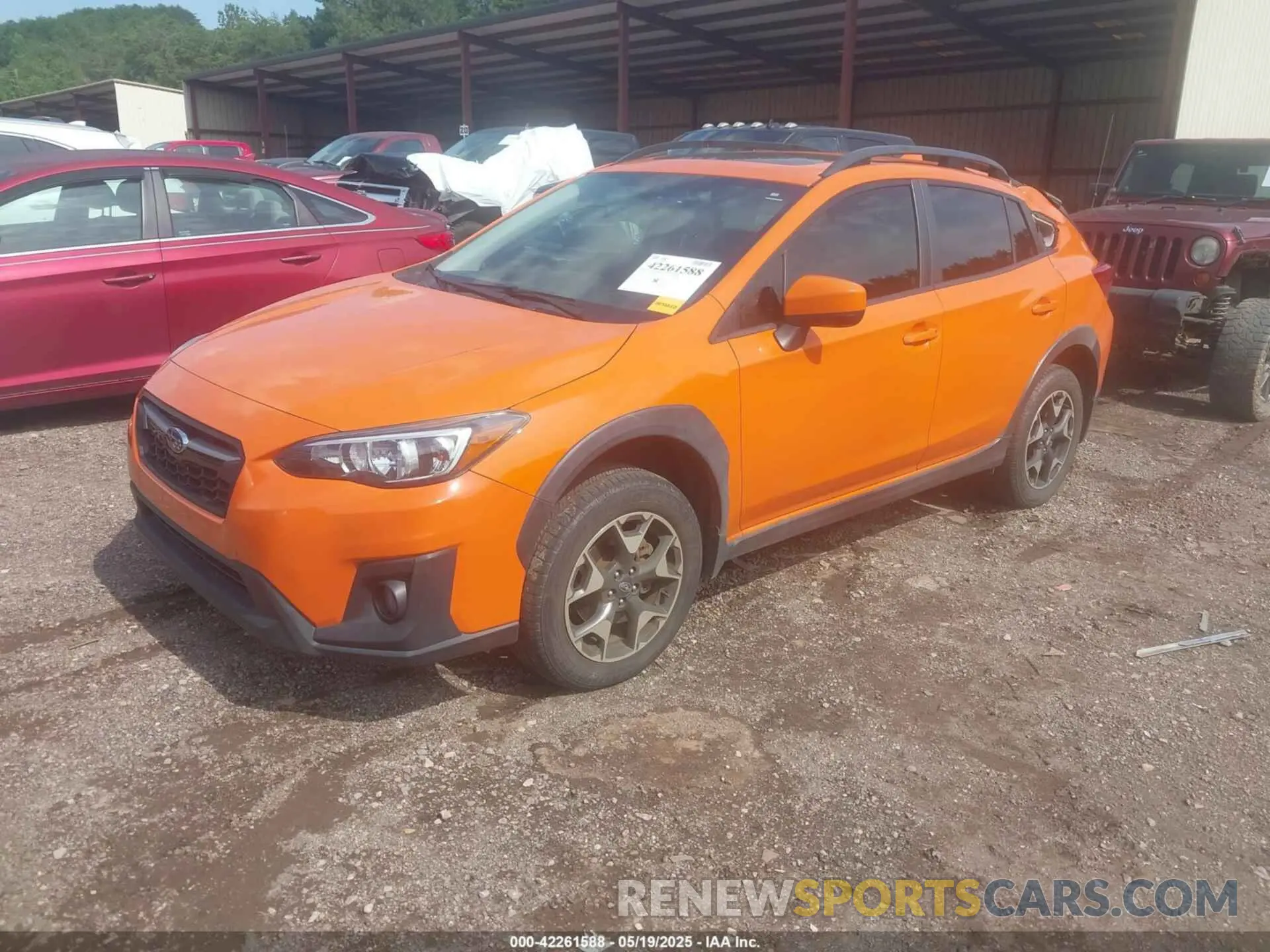 2 Photograph of a damaged car JF2GTAEC2K8235763 SUBARU CROSSTREK 2019