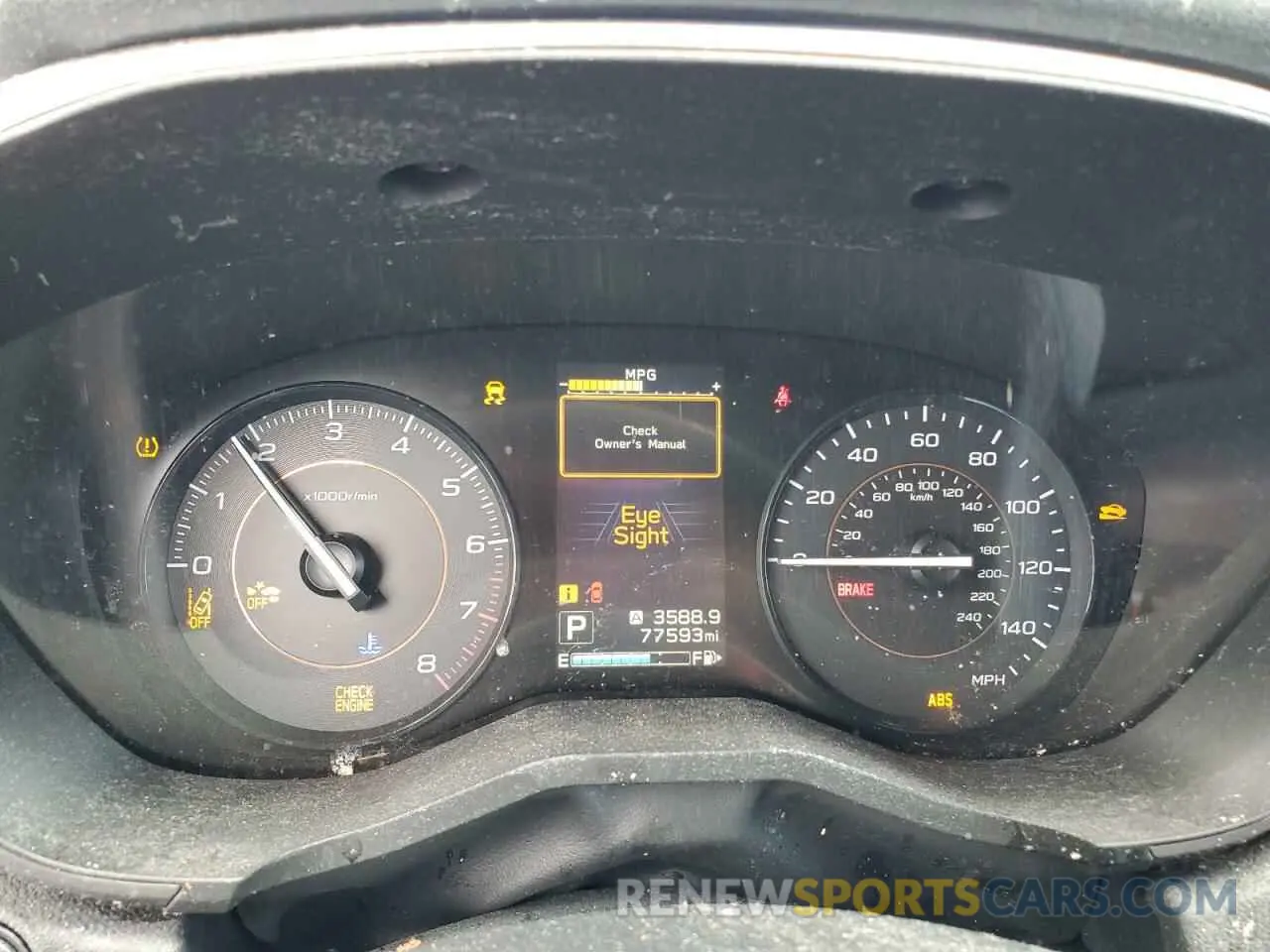 9 Photograph of a damaged car JF2GTAEC4KH206457 SUBARU CROSSTREK 2019