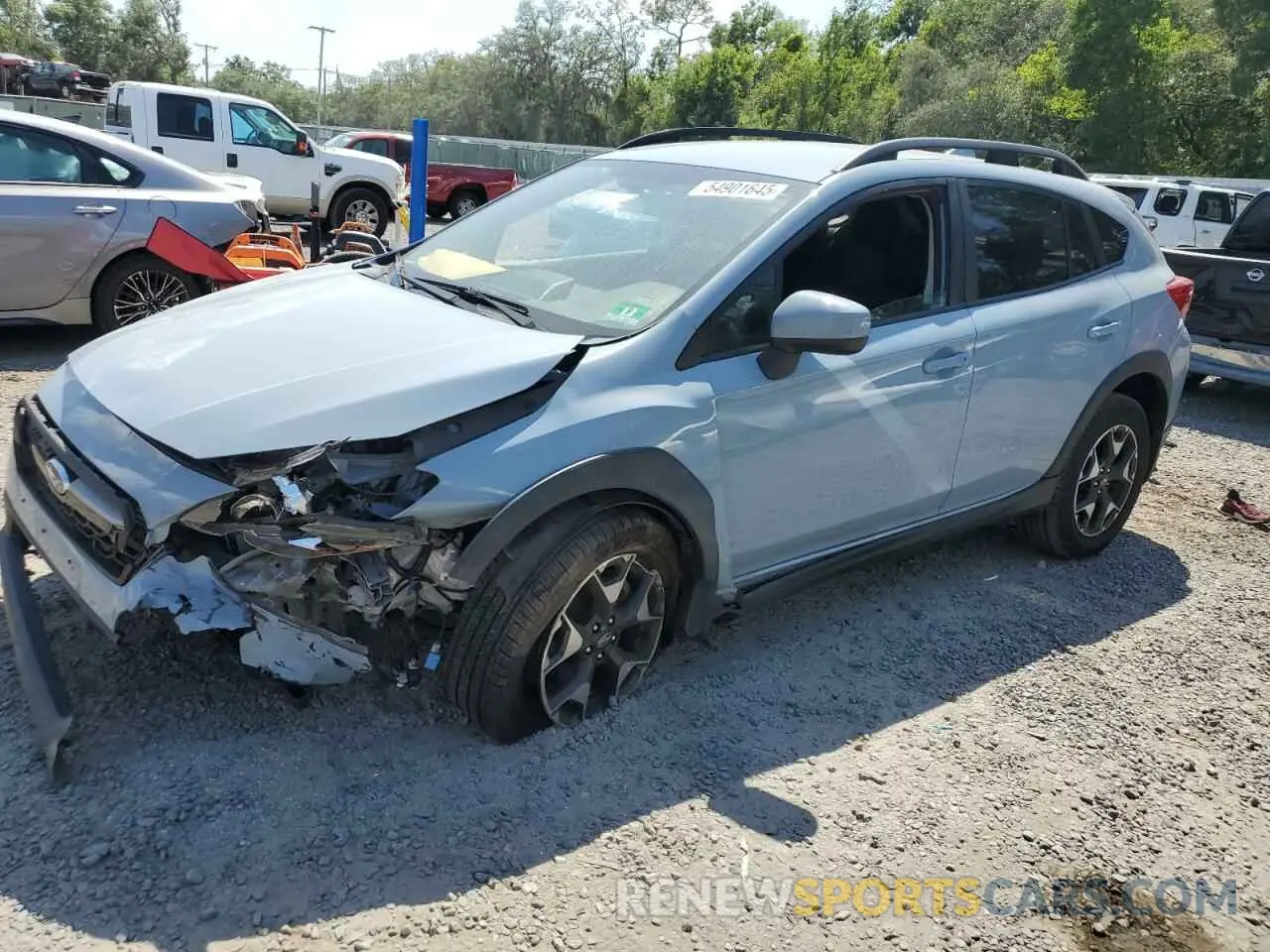 1 Photograph of a damaged car JF2GTAEC4KH224800 SUBARU CROSSTREK 2019