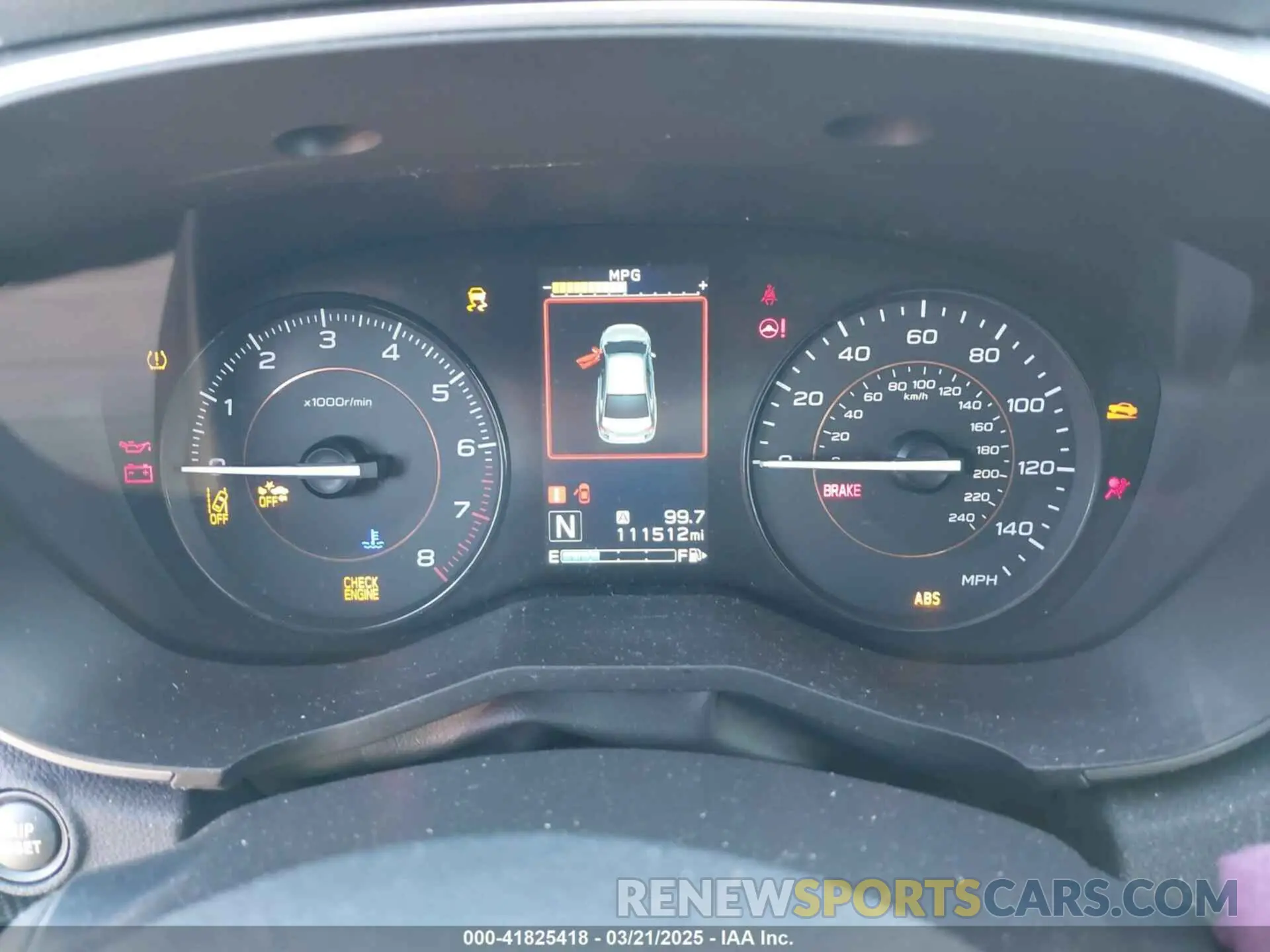 7 Photograph of a damaged car JF2GTAEC6K8266255 SUBARU CROSSTREK 2019