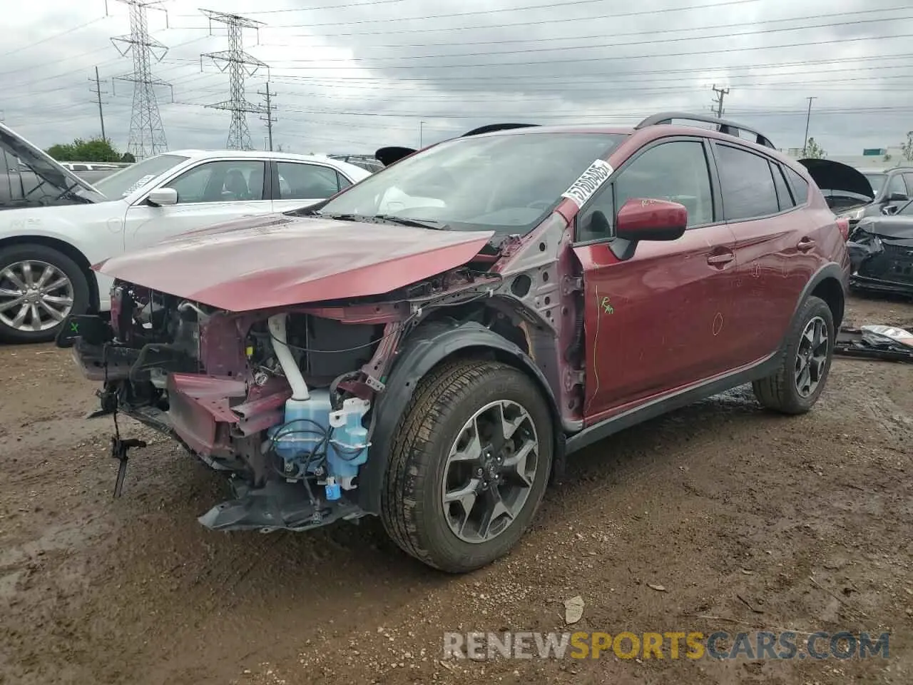 1 Photograph of a damaged car JF2GTAEC6KH350379 SUBARU CROSSTREK 2019