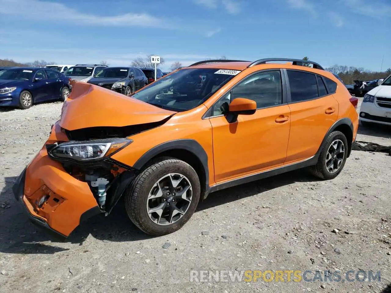 1 Photograph of a damaged car JF2GTAEC8K8236304 SUBARU CROSSTREK 2019