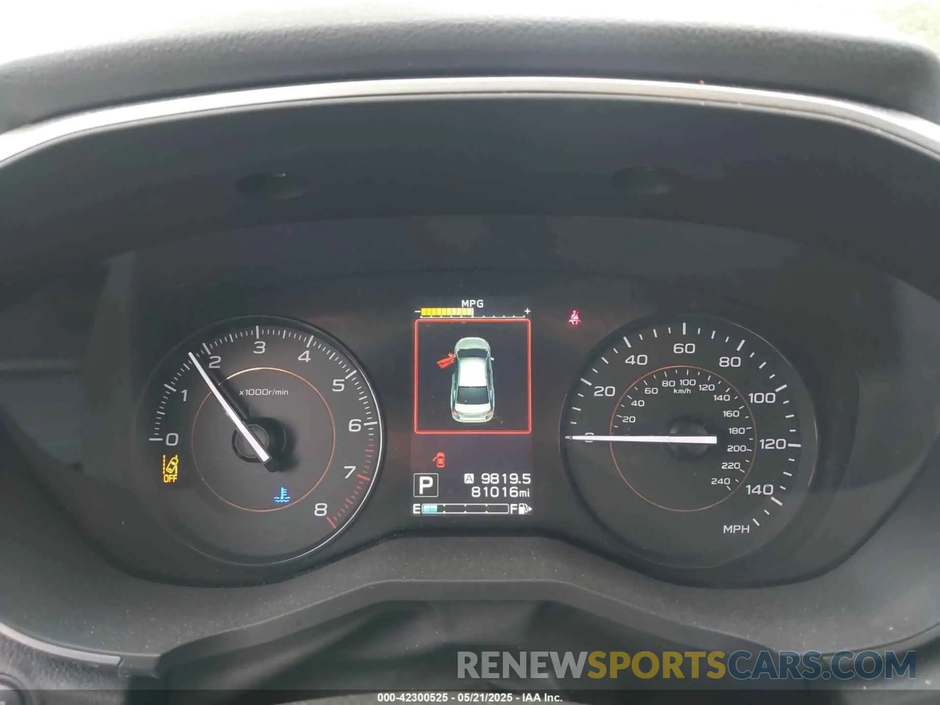 7 Photograph of a damaged car JF2GTAEC8K8277077 SUBARU CROSSTREK 2019