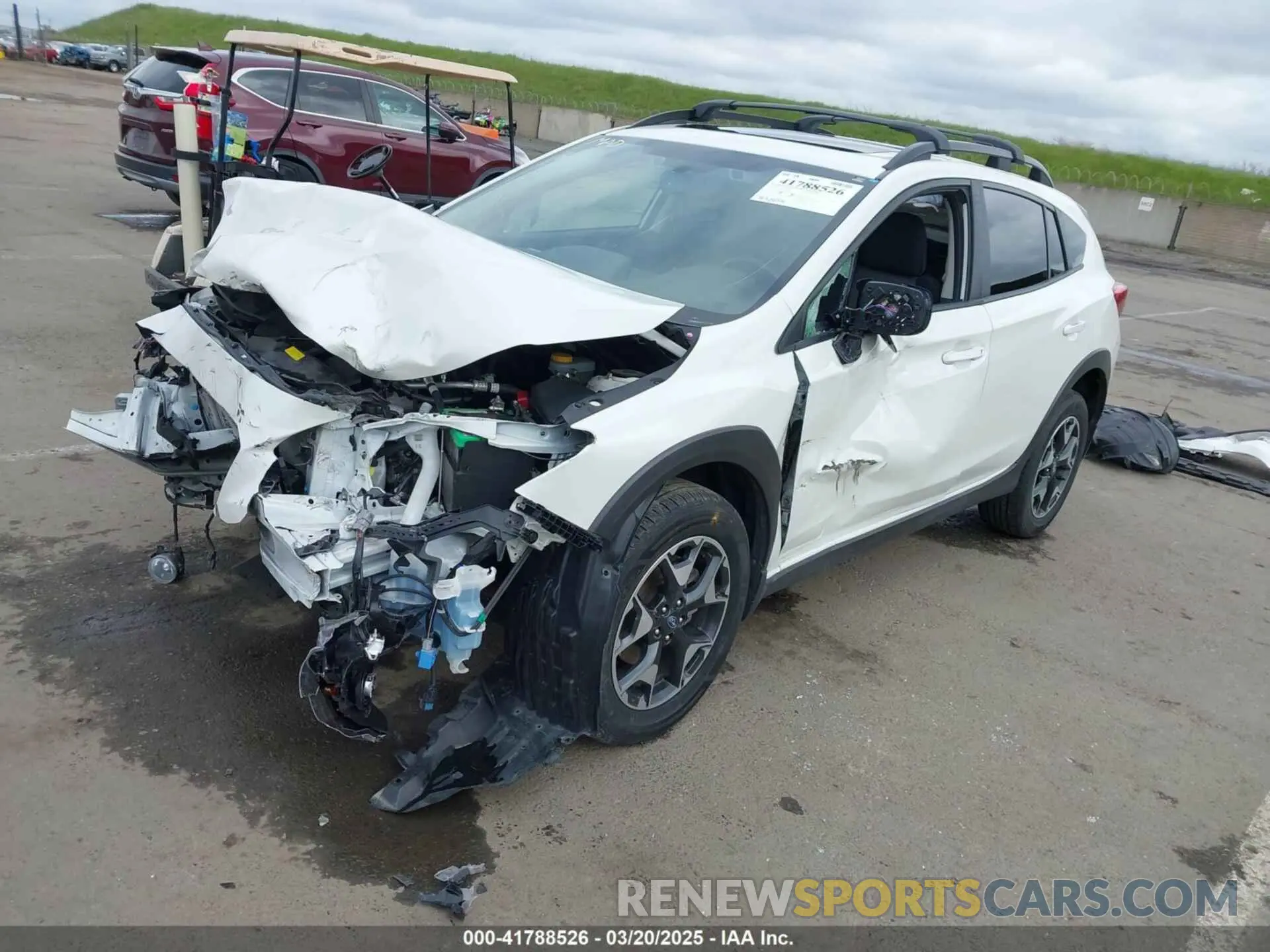 2 Photograph of a damaged car JF2GTAEC8KH397994 SUBARU CROSSTREK 2019