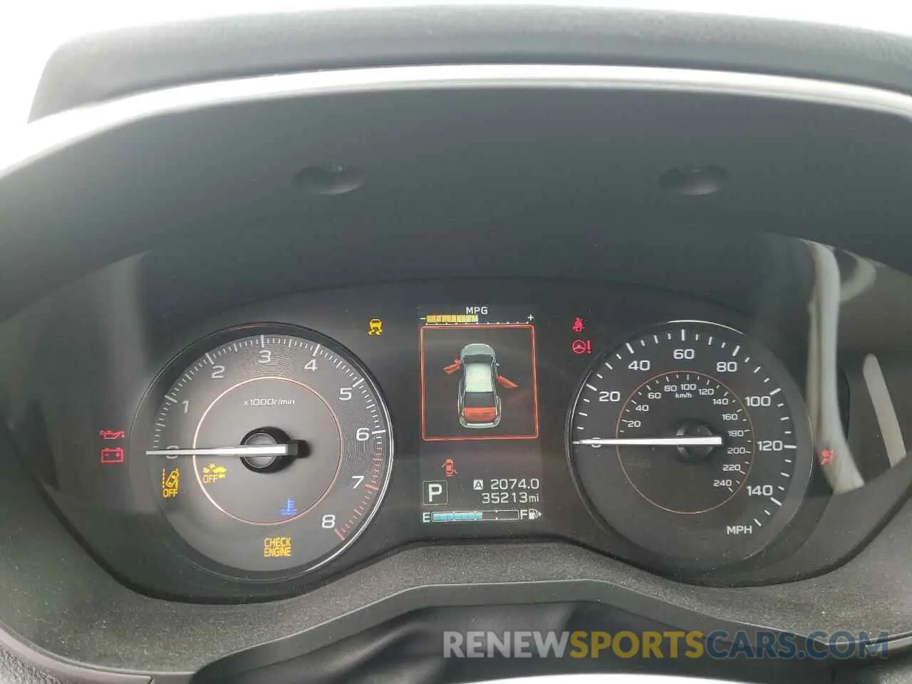 9 Photograph of a damaged car JF2GTAEC9KH289271 SUBARU CROSSTREK 2019