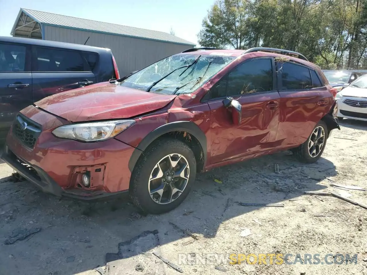 1 Photograph of a damaged car JF2GTAECXK8258966 SUBARU CROSSTREK 2019
