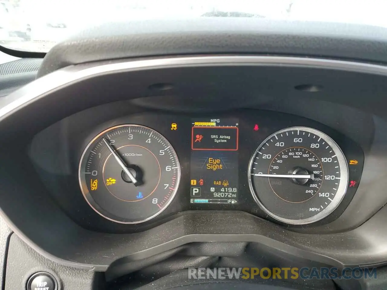 9 Photograph of a damaged car JF2GTAMC0K8206909 SUBARU CROSSTREK 2019
