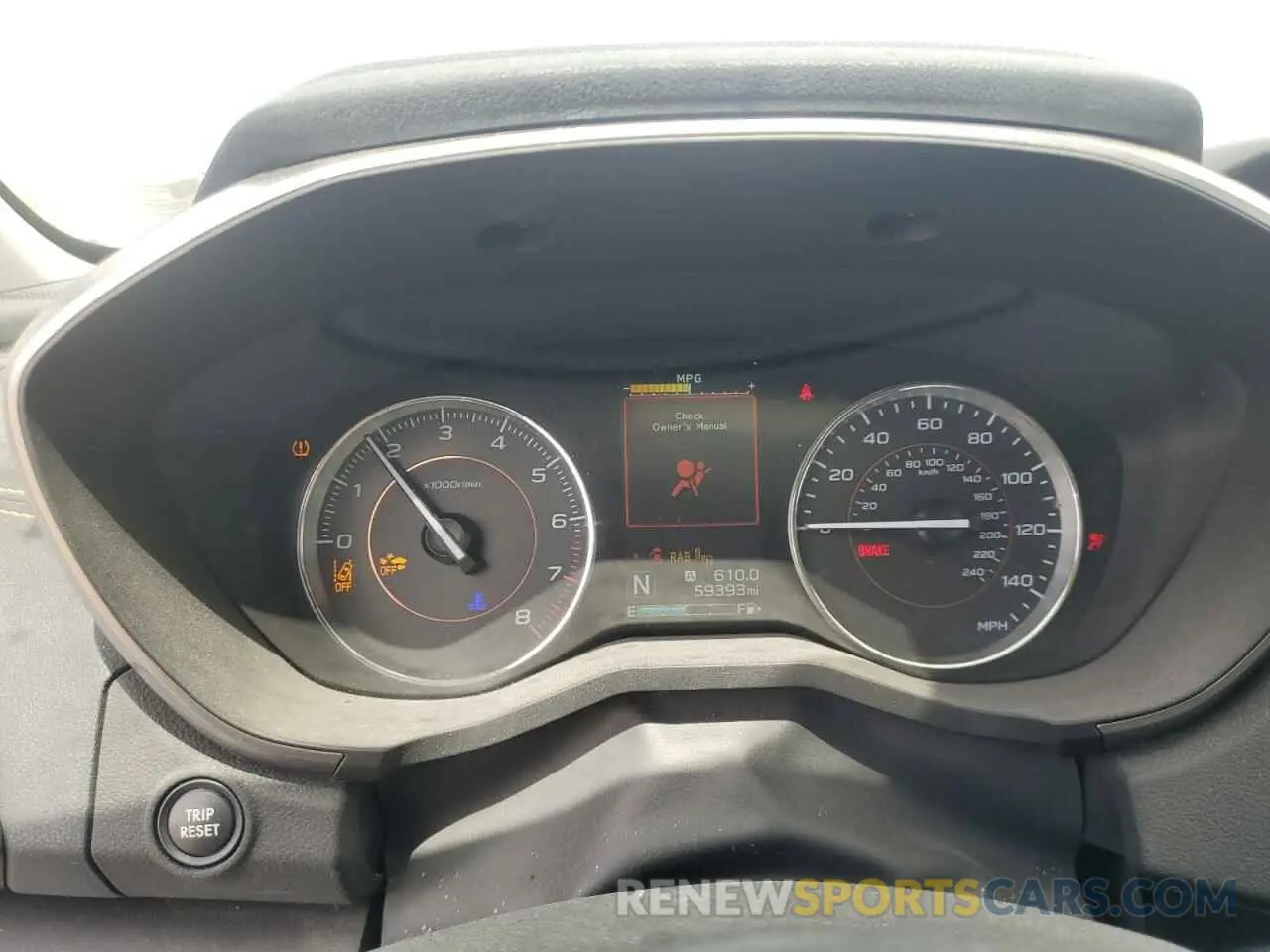 9 Photograph of a damaged car JF2GTAMC0K8336494 SUBARU CROSSTREK 2019