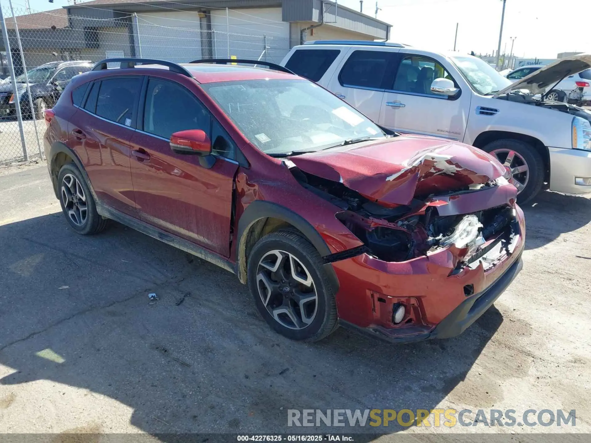 1 Photograph of a damaged car JF2GTAMC0K8343347 SUBARU CROSSTREK 2019
