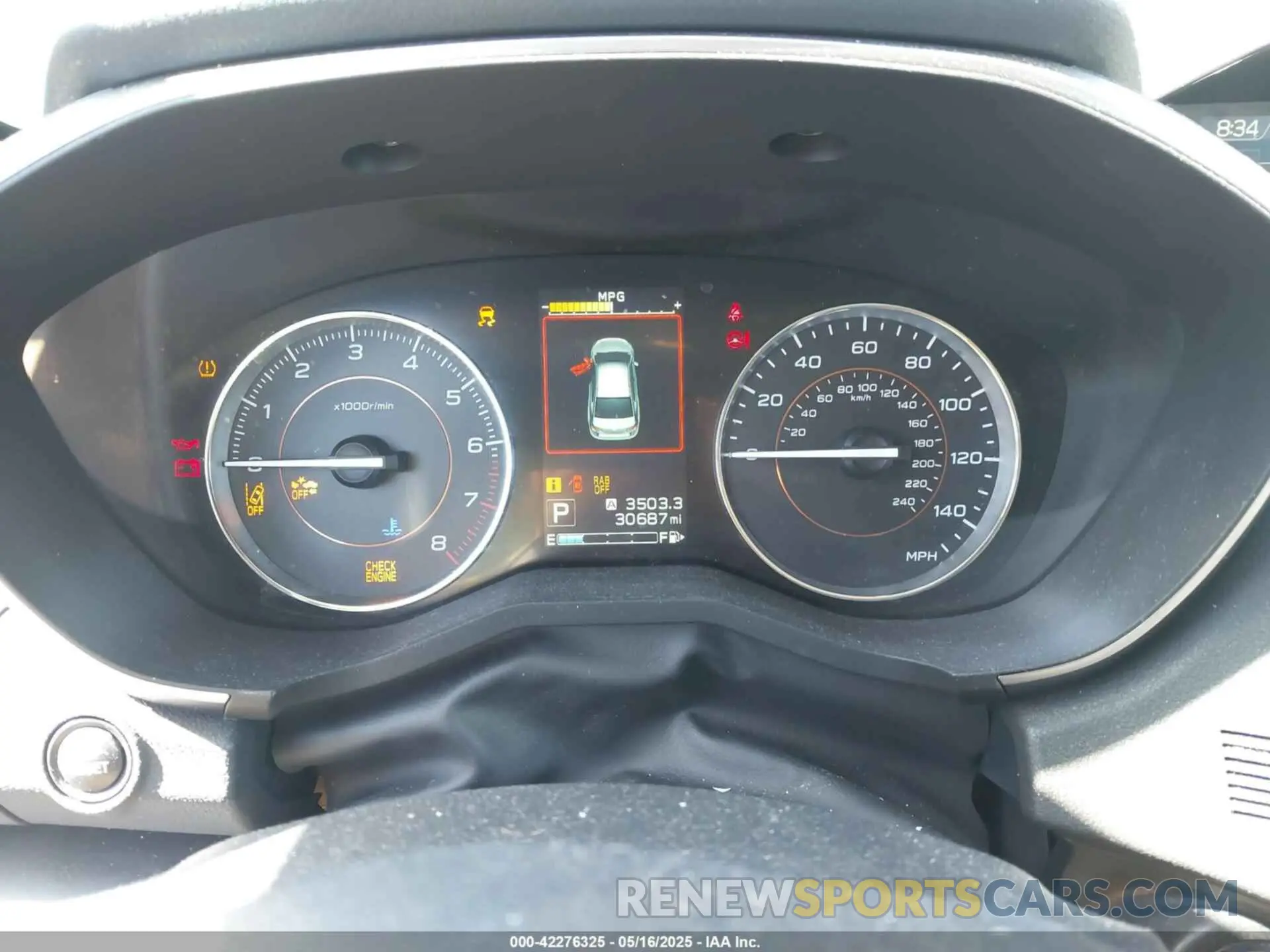 7 Photograph of a damaged car JF2GTAMC0K8343347 SUBARU CROSSTREK 2019