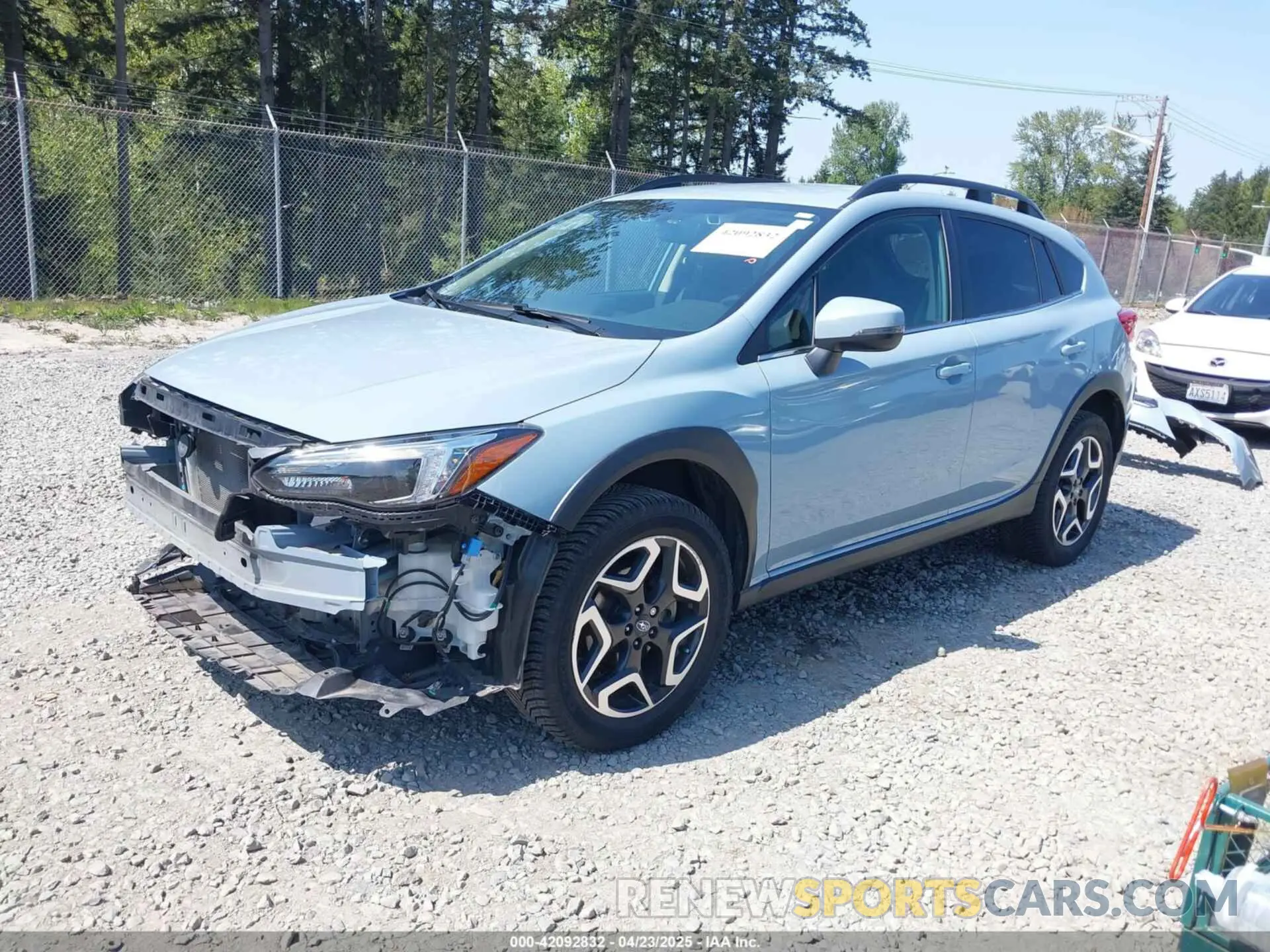 2 Photograph of a damaged car JF2GTAMC1KH228434 SUBARU CROSSTREK 2019