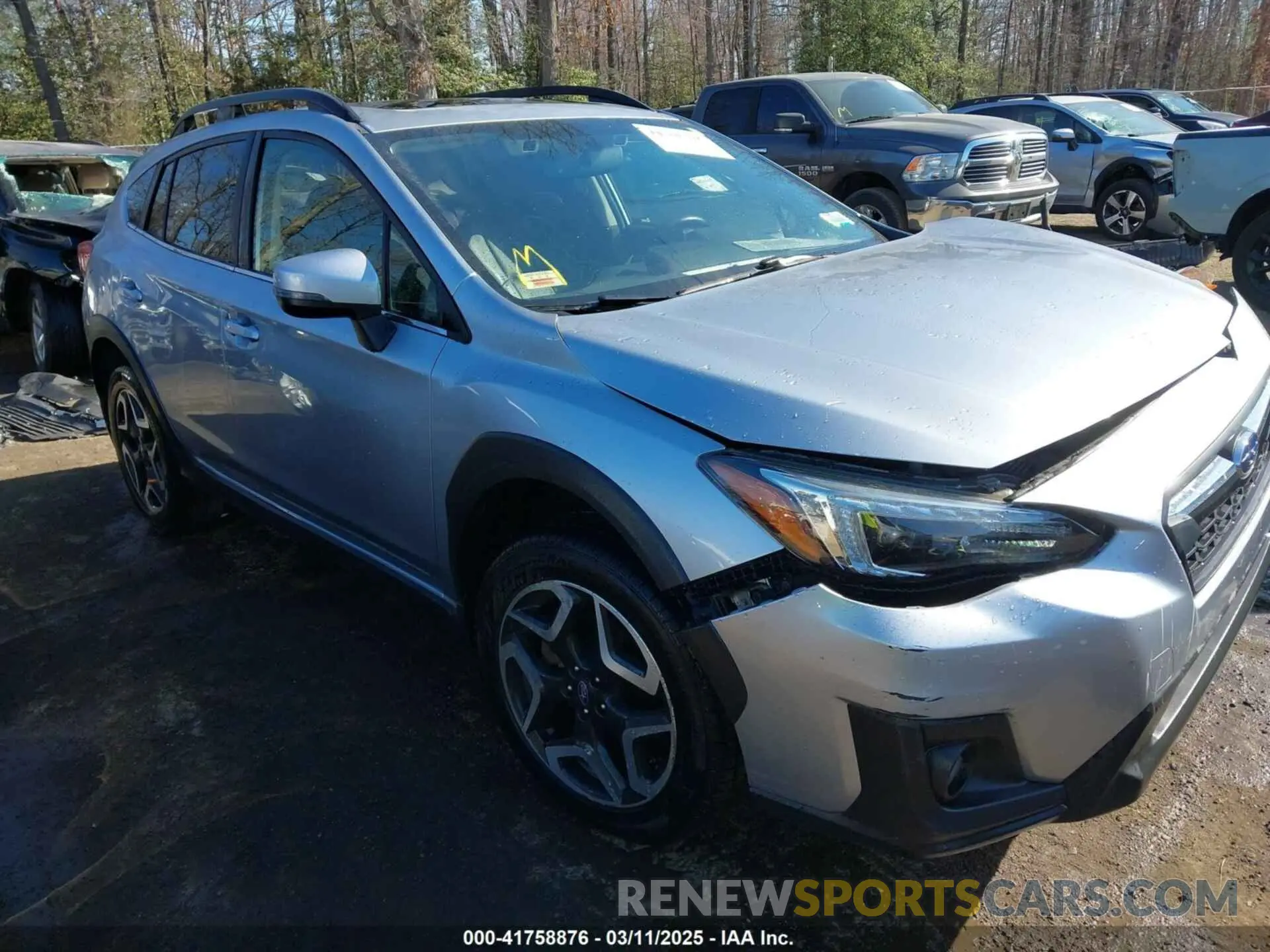 1 Photograph of a damaged car JF2GTAMC3KH319415 SUBARU CROSSTREK 2019