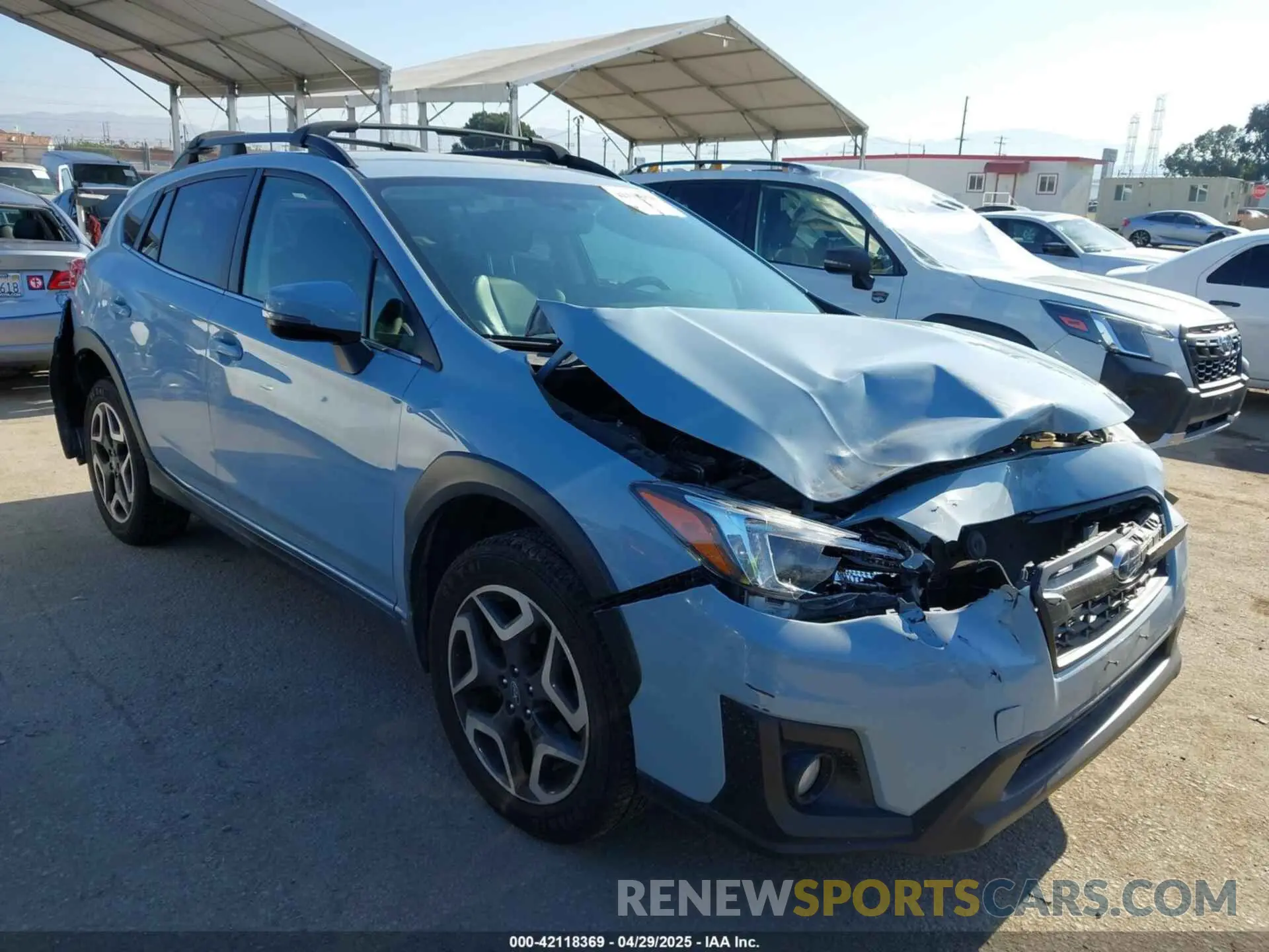 1 Photograph of a damaged car JF2GTAMC4KH345778 SUBARU CROSSTREK 2019