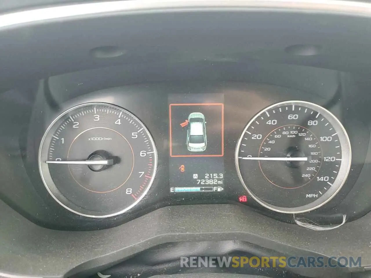 9 Photograph of a damaged car JF2GTAMC5K8266264 SUBARU CROSSTREK 2019
