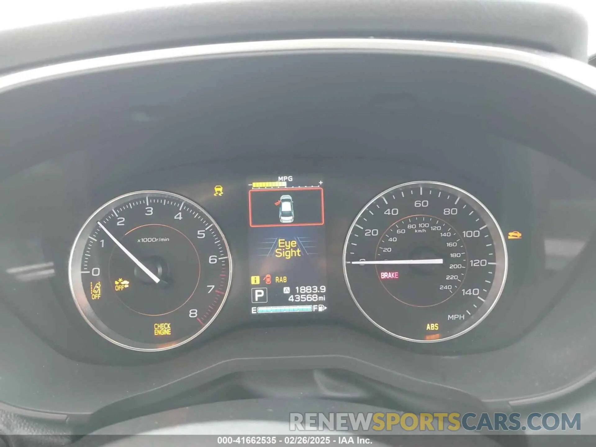 7 Photograph of a damaged car JF2GTAMC8K8224588 SUBARU CROSSTREK 2019