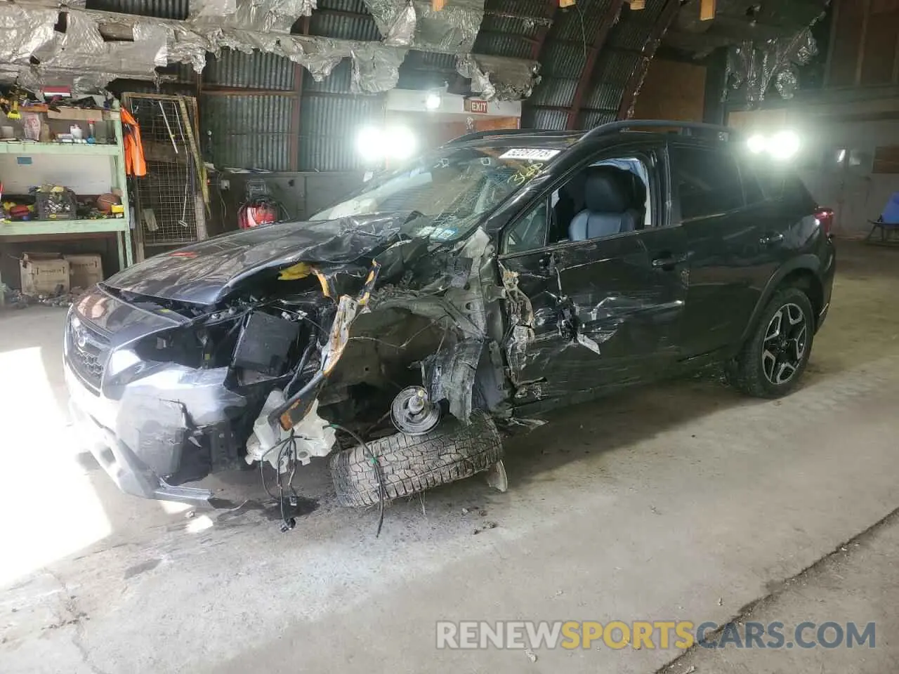 1 Photograph of a damaged car JF2GTANC1K8325888 SUBARU CROSSTREK 2019
