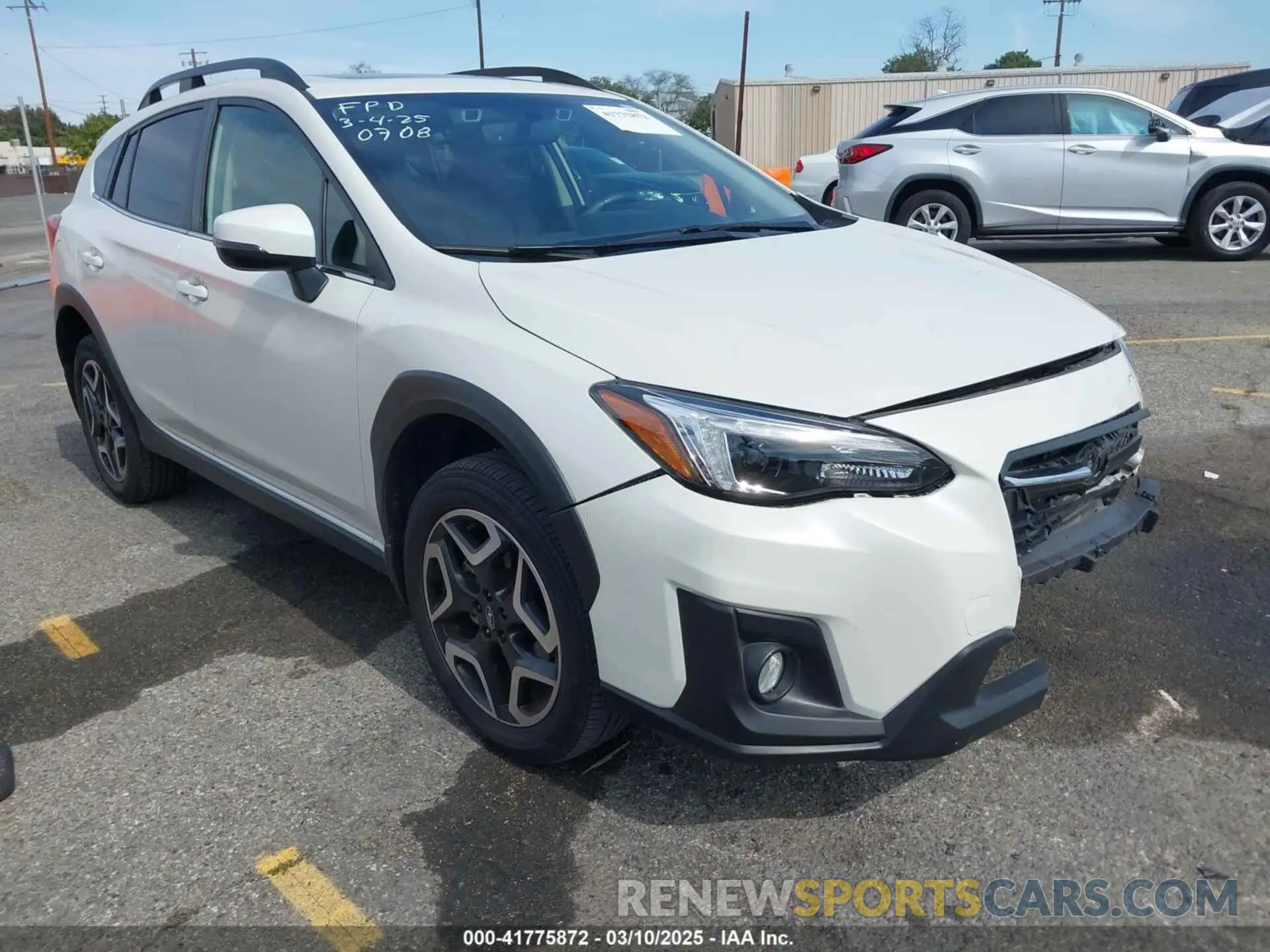 1 Photograph of a damaged car JF2GTANC1K8390708 SUBARU CROSSTREK 2019