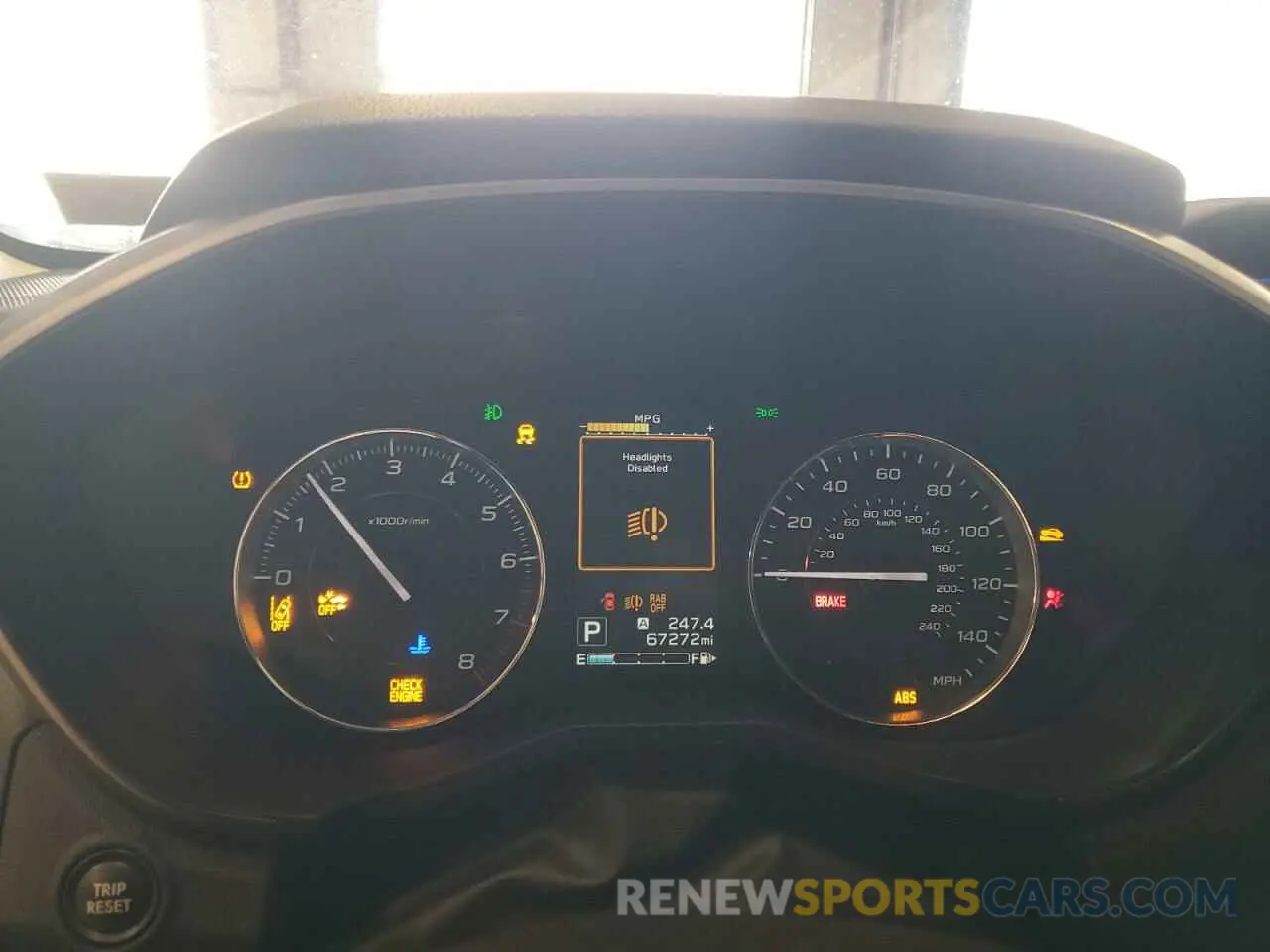 9 Photograph of a damaged car JF2GTANC2KH307464 SUBARU CROSSTREK 2019