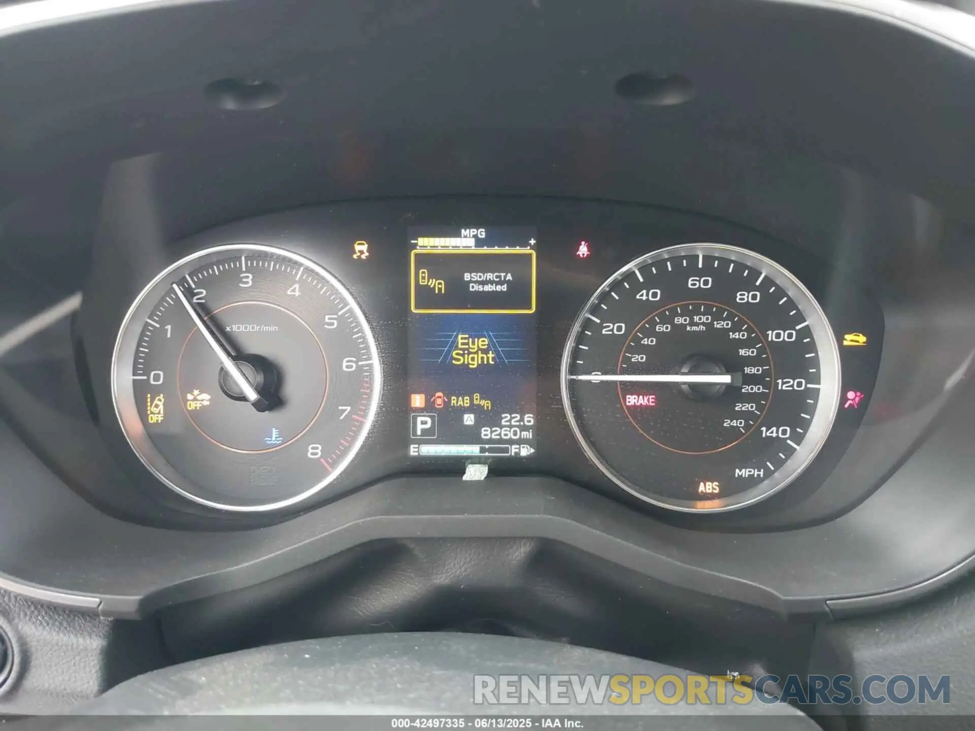 7 Photograph of a damaged car JF2GTANC2KH347723 SUBARU CROSSTREK 2019