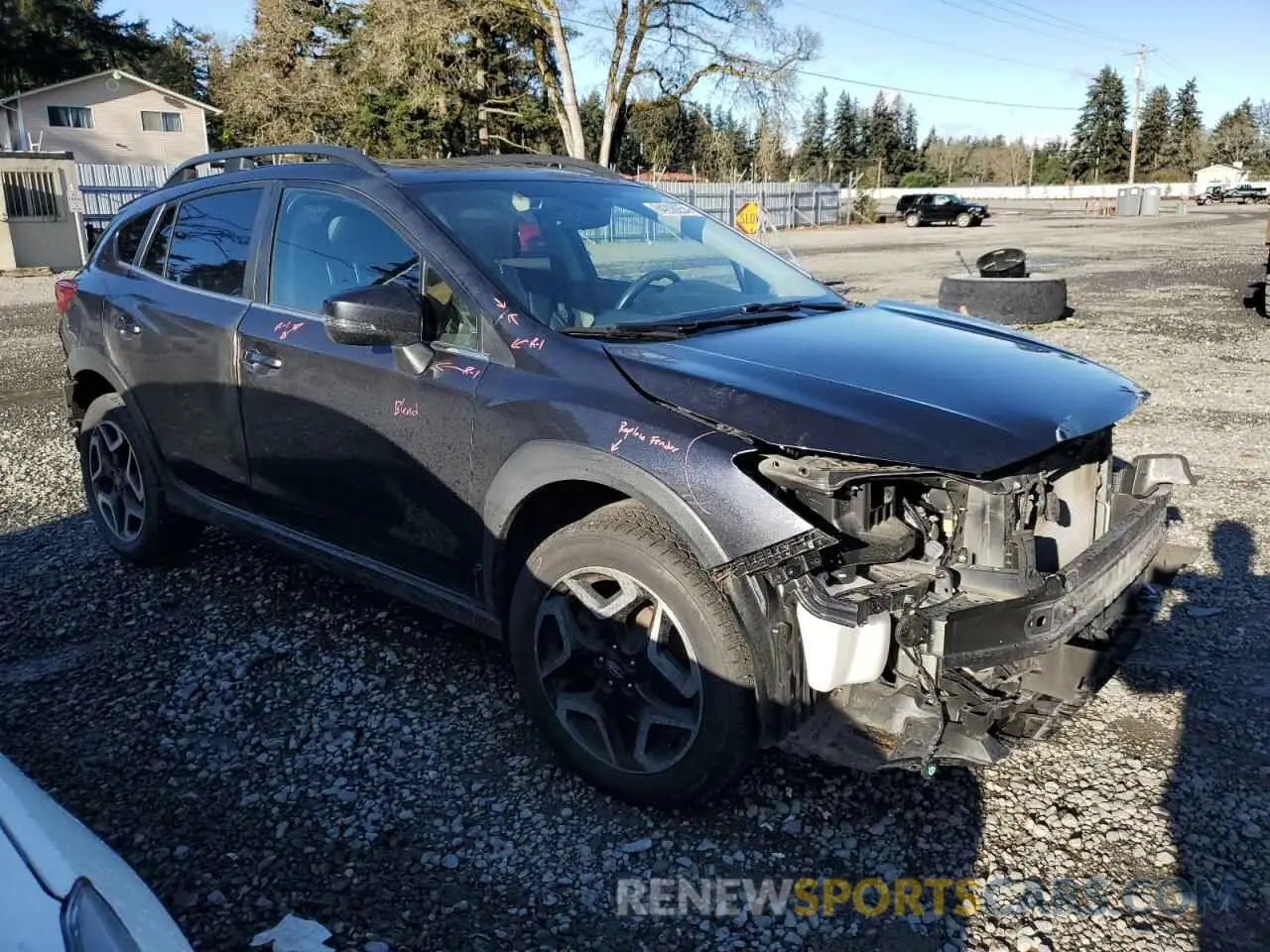 4 Photograph of a damaged car JF2GTANC4K8232136 SUBARU CROSSTREK 2019