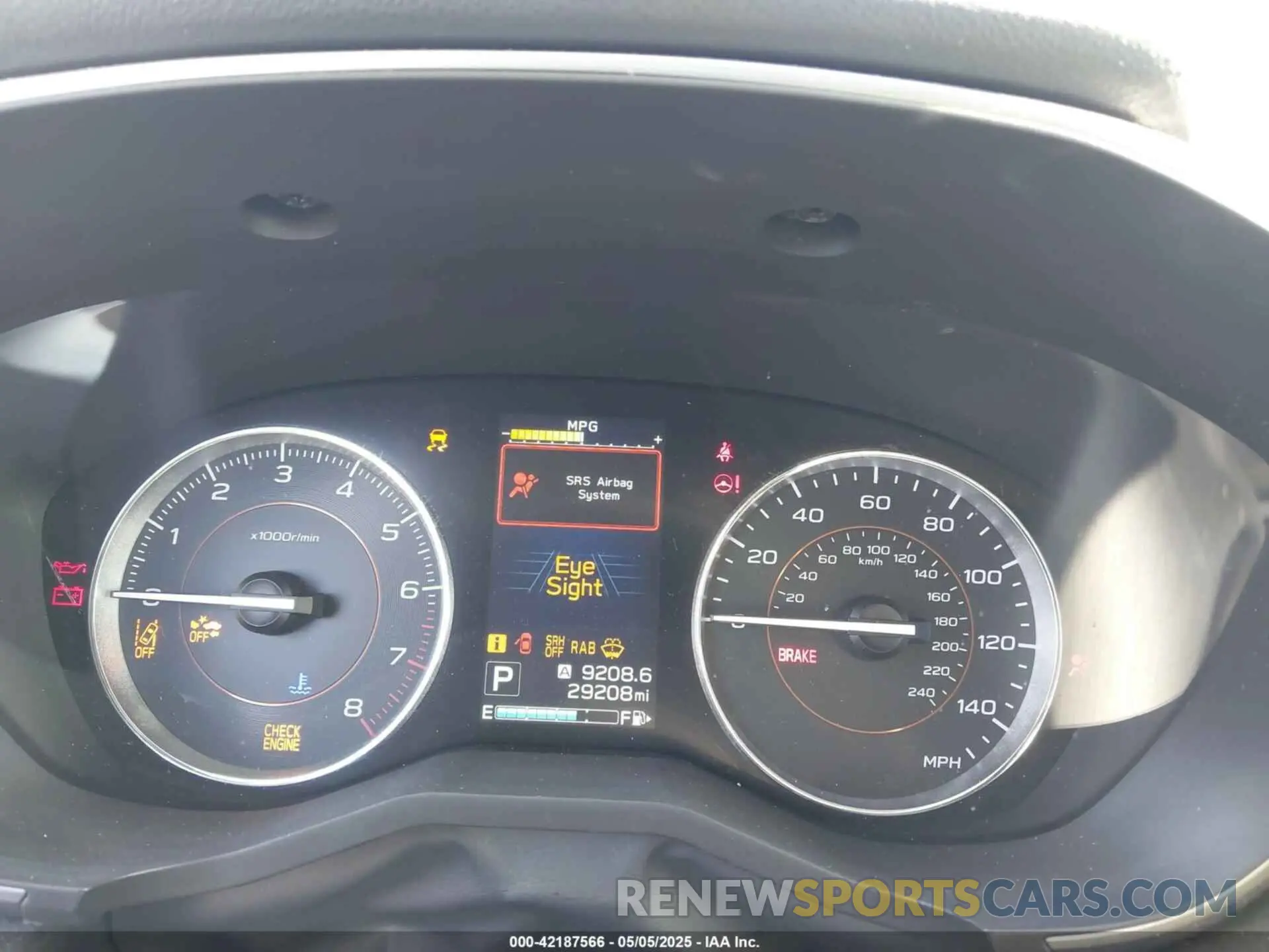 7 Photograph of a damaged car JF2GTANC4K8315498 SUBARU CROSSTREK 2019