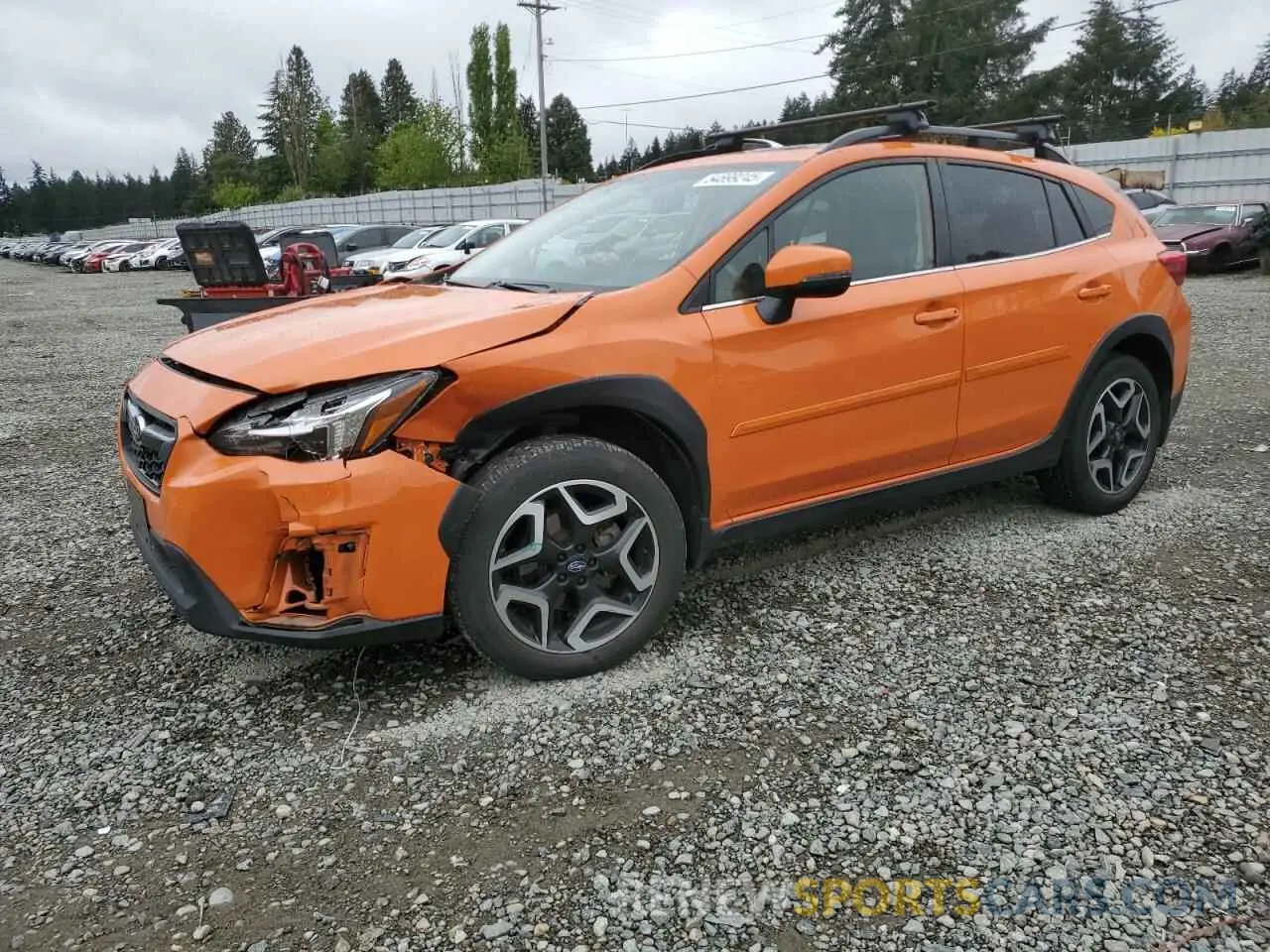 1 Photograph of a damaged car JF2GTANC4KH263192 SUBARU CROSSTREK 2019