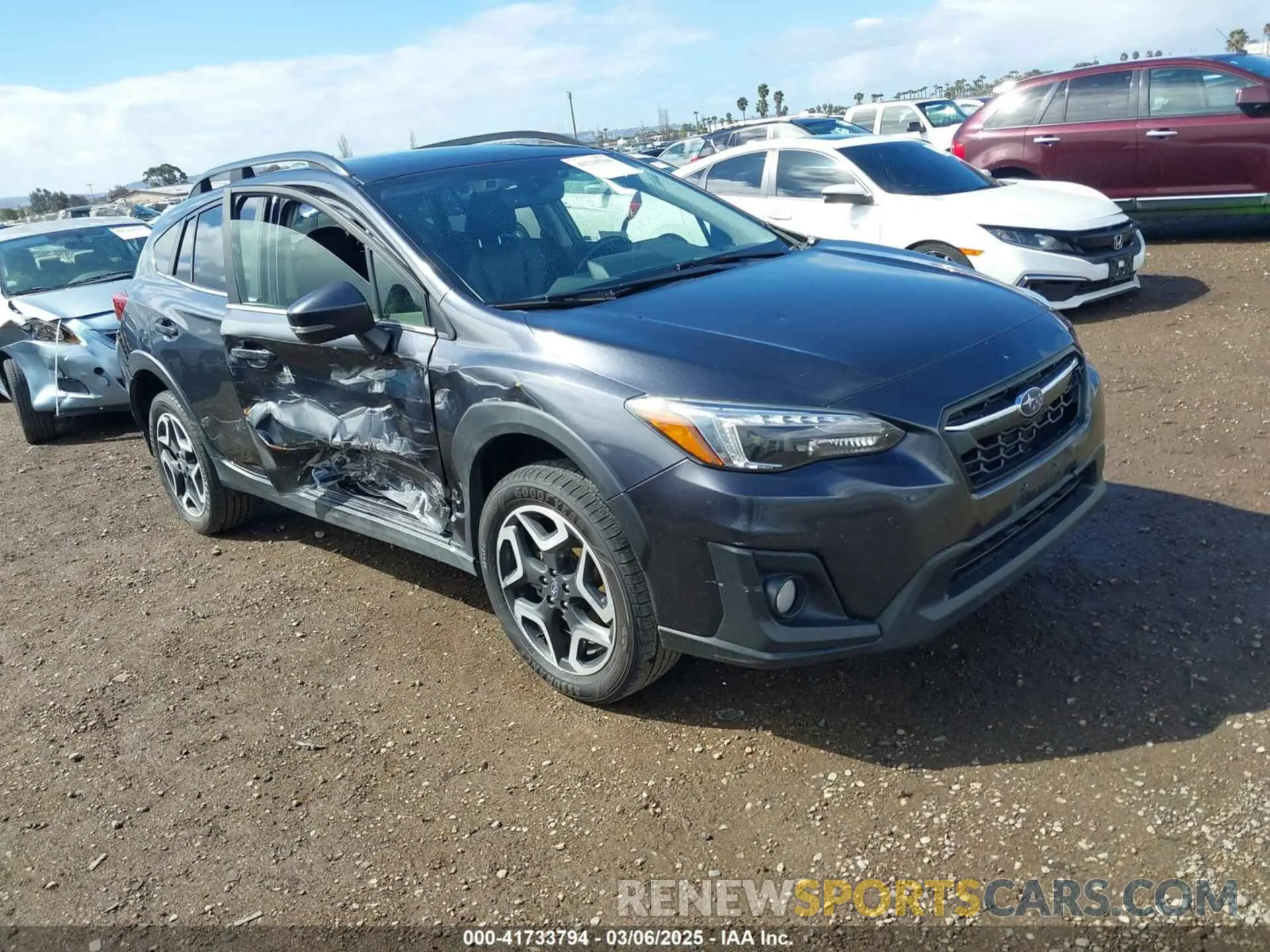 1 Photograph of a damaged car JF2GTANC5K8394129 SUBARU CROSSTREK 2019