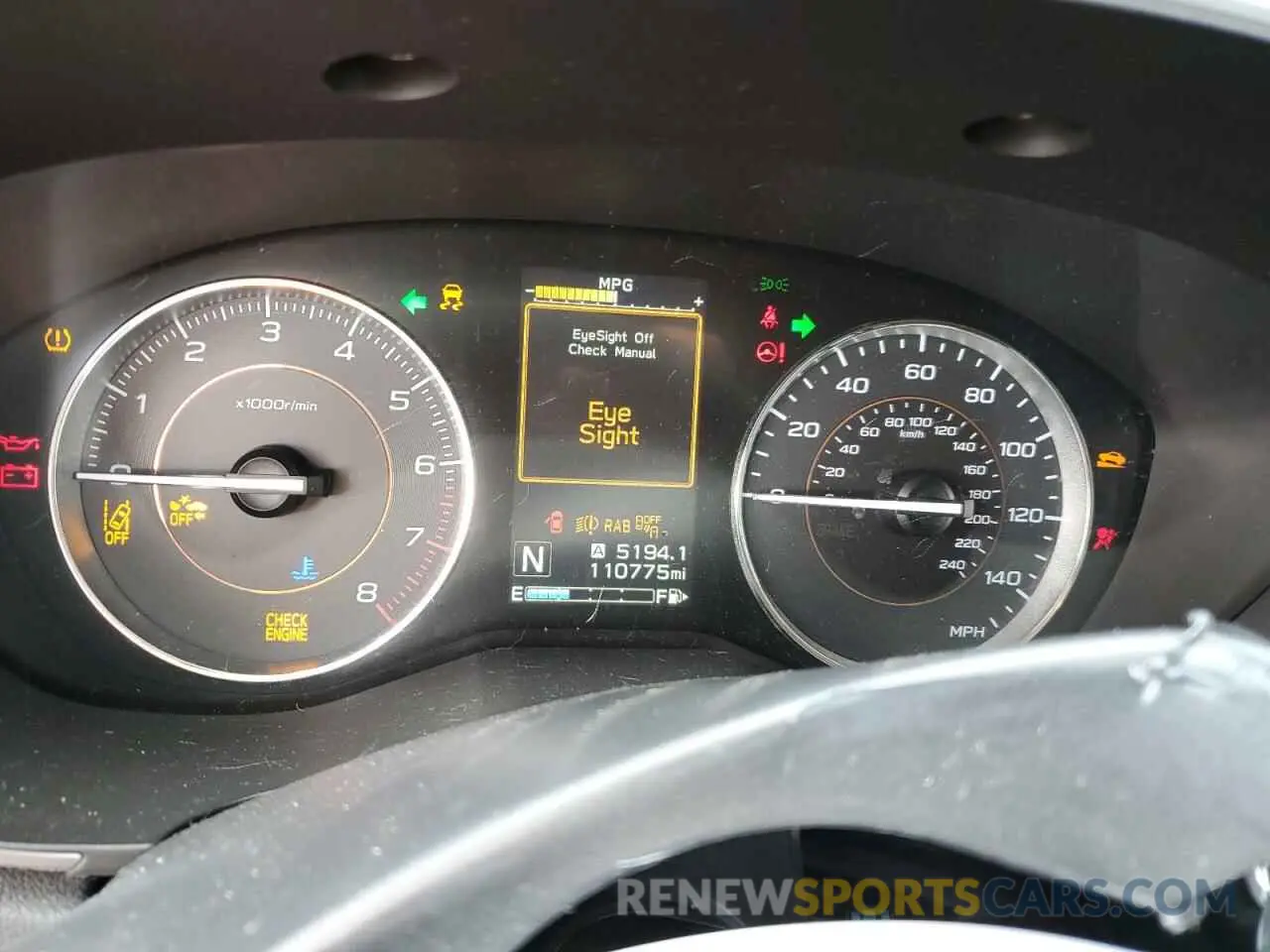 9 Photograph of a damaged car JF2GTANC6K8220070 SUBARU CROSSTREK 2019