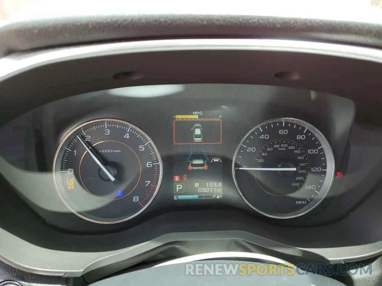 9 Photograph of a damaged car JF2GTANC6KH268412 SUBARU CROSSTREK 2019