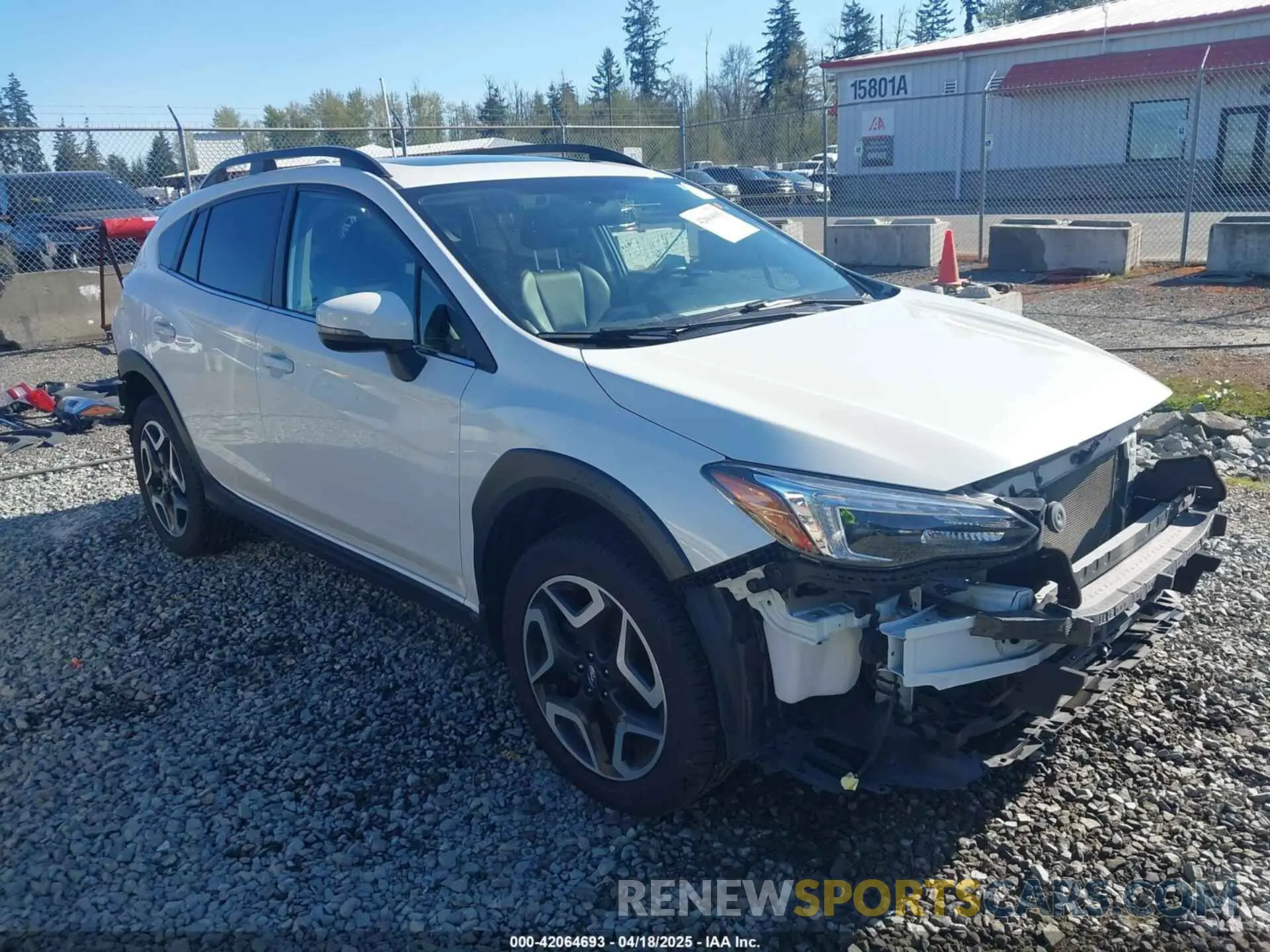 1 Photograph of a damaged car JF2GTANC6KH393894 SUBARU CROSSTREK 2019