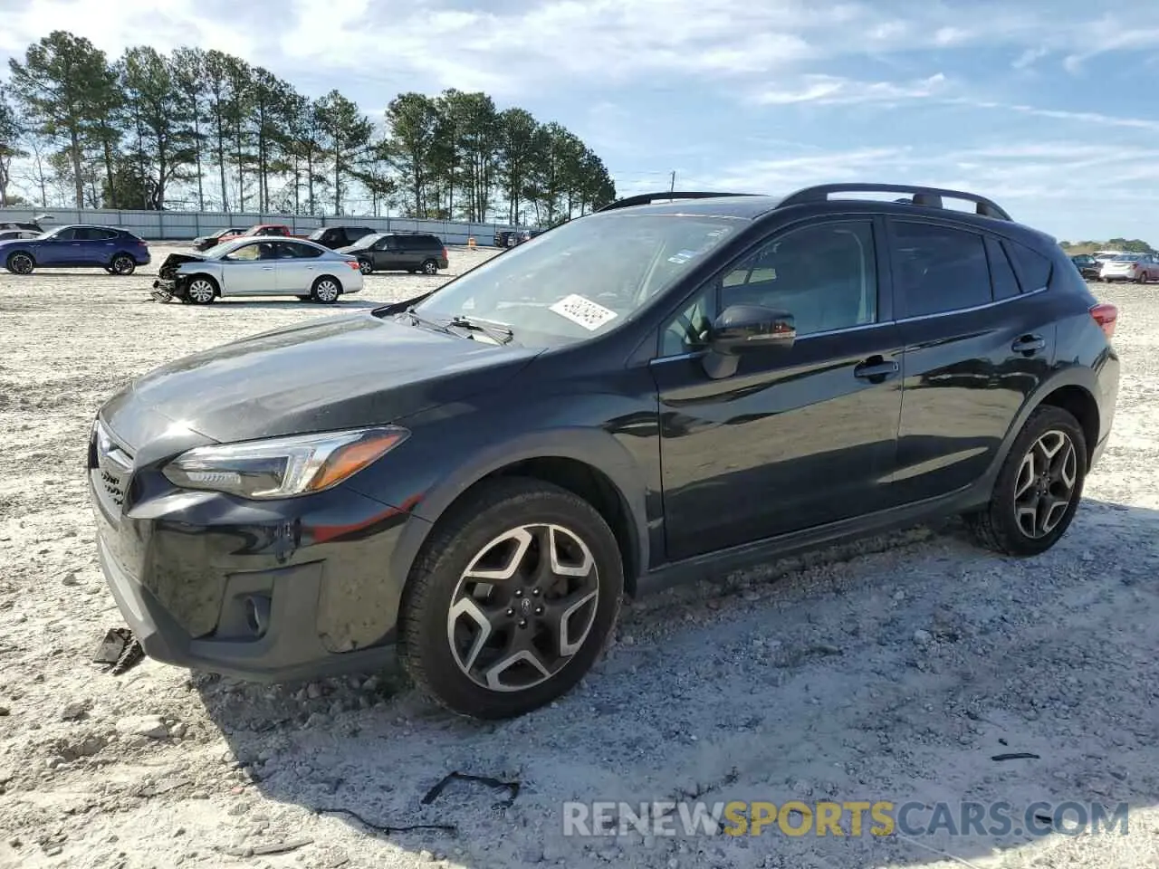 1 Photograph of a damaged car JF2GTANC7KH346955 SUBARU CROSSTREK 2019
