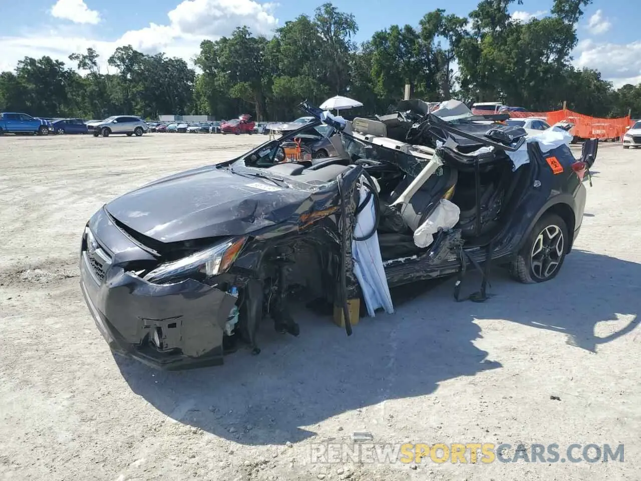 1 Photograph of a damaged car JF2GTANC7KH361102 SUBARU CROSSTREK 2019
