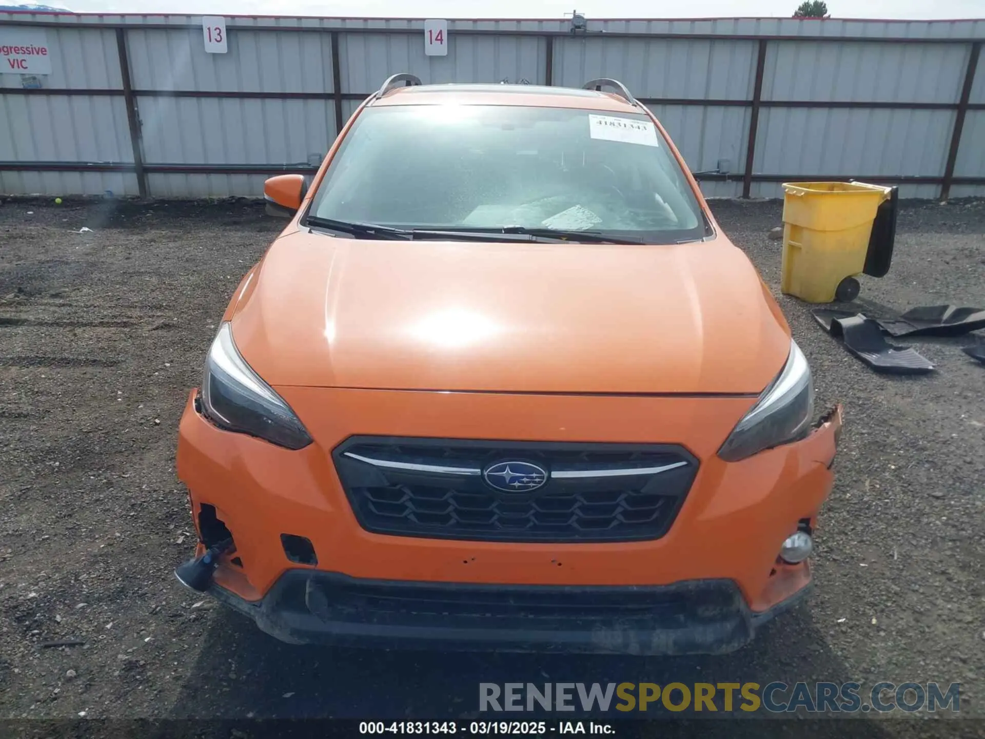 11 Photograph of a damaged car JF2GTANC8KH224444 SUBARU CROSSTREK 2019