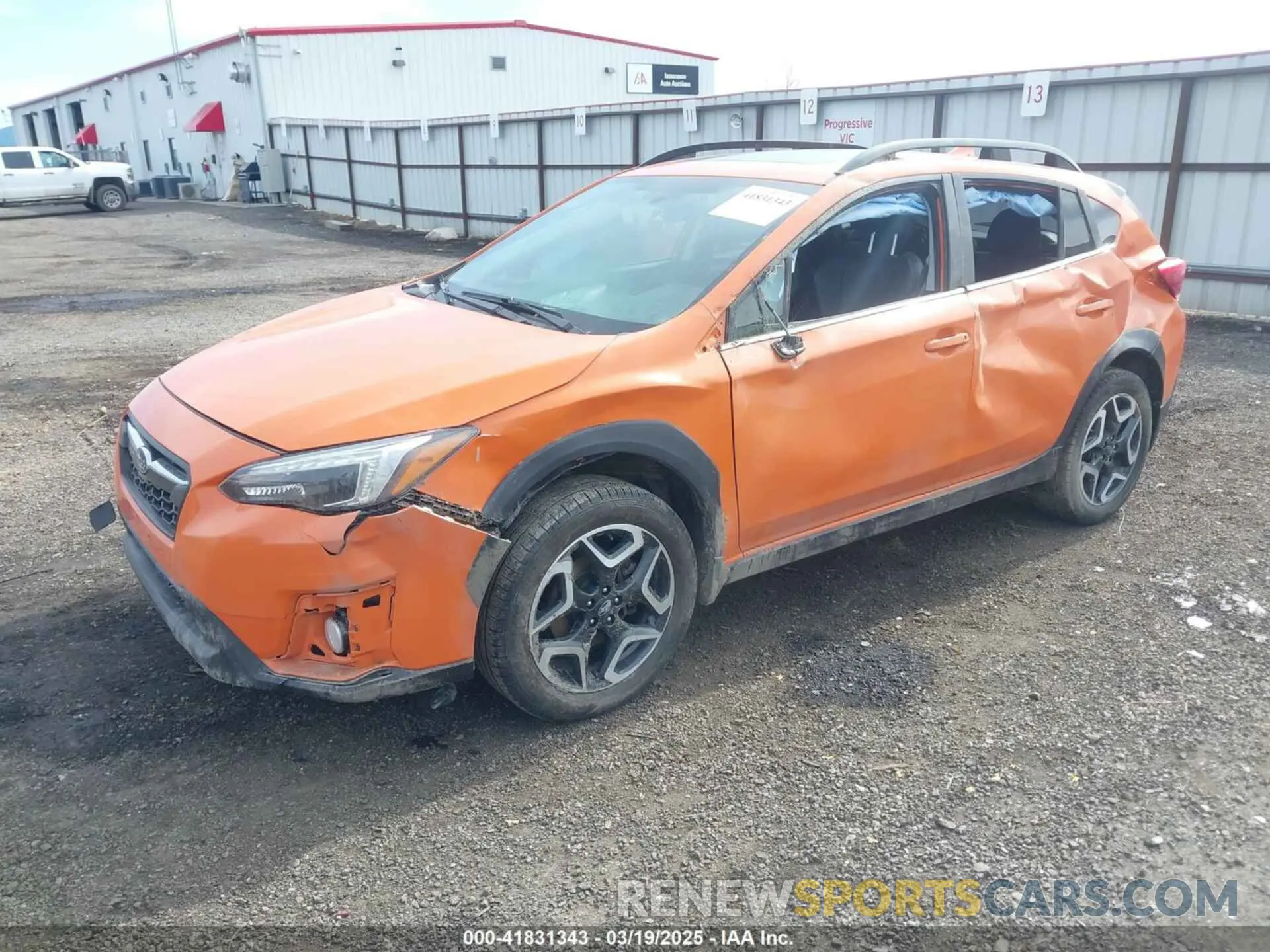 2 Photograph of a damaged car JF2GTANC8KH224444 SUBARU CROSSTREK 2019