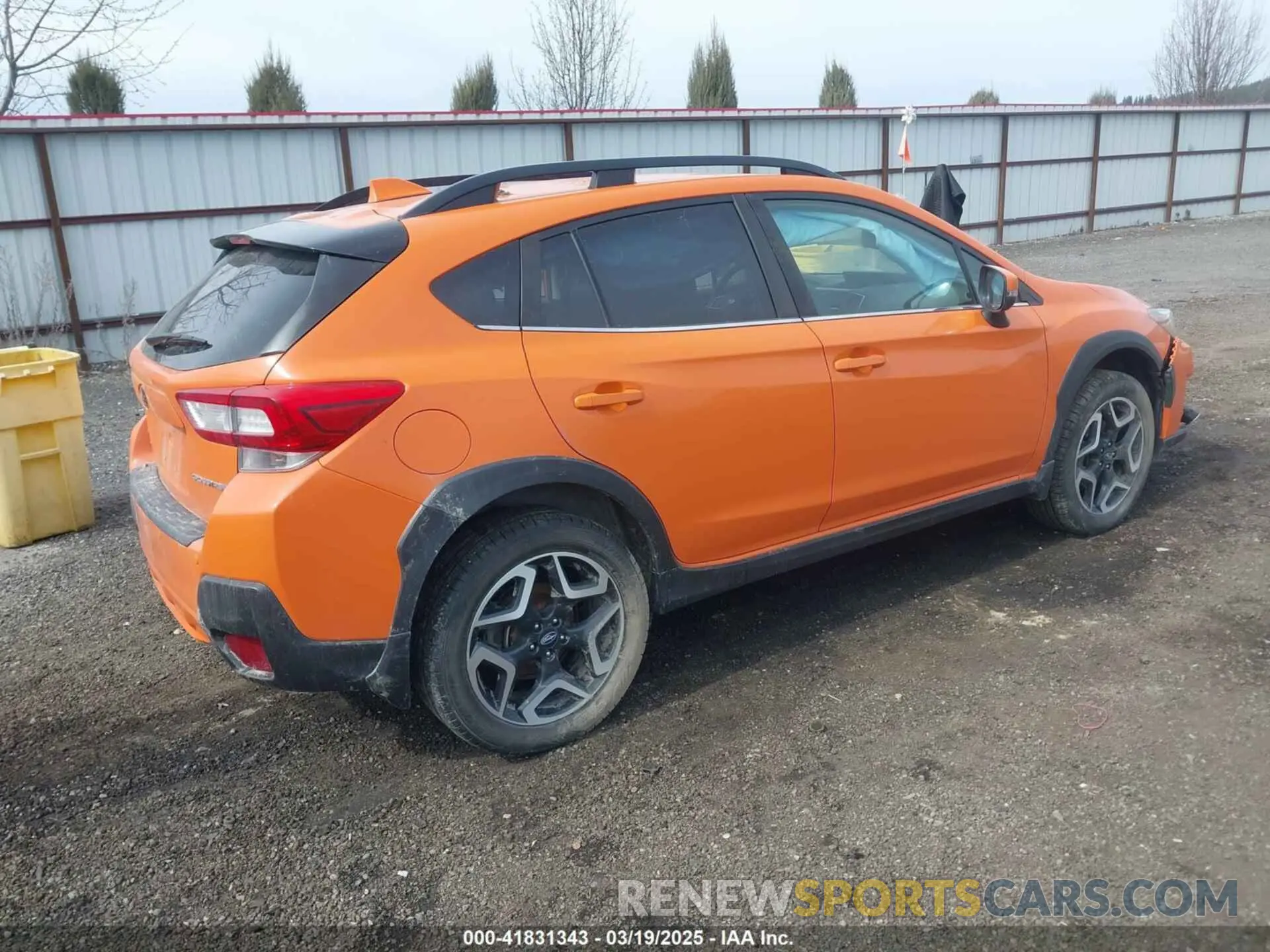 4 Photograph of a damaged car JF2GTANC8KH224444 SUBARU CROSSTREK 2019
