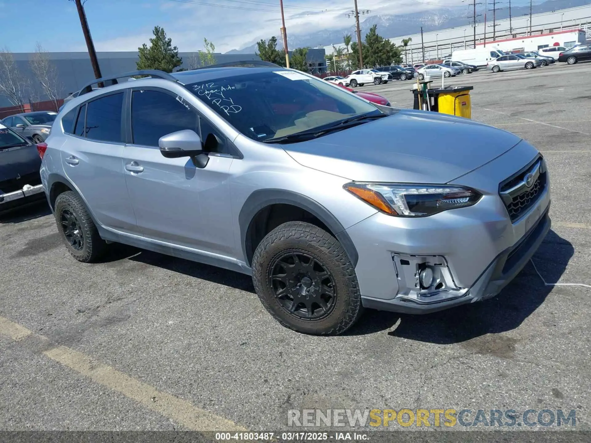 1 Photograph of a damaged car JF2GTANC8KH291853 SUBARU CROSSTREK 2019
