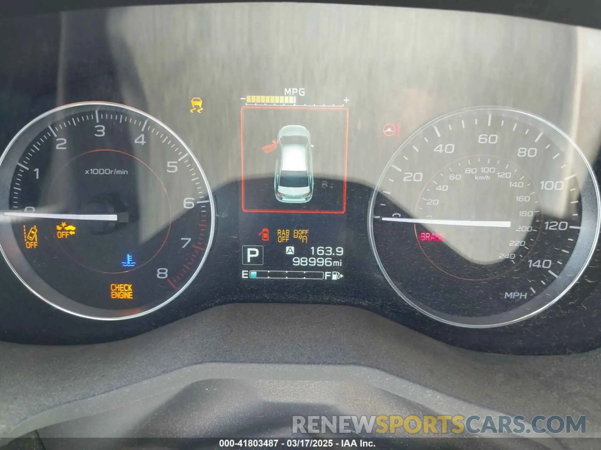 7 Photograph of a damaged car JF2GTANC8KH291853 SUBARU CROSSTREK 2019