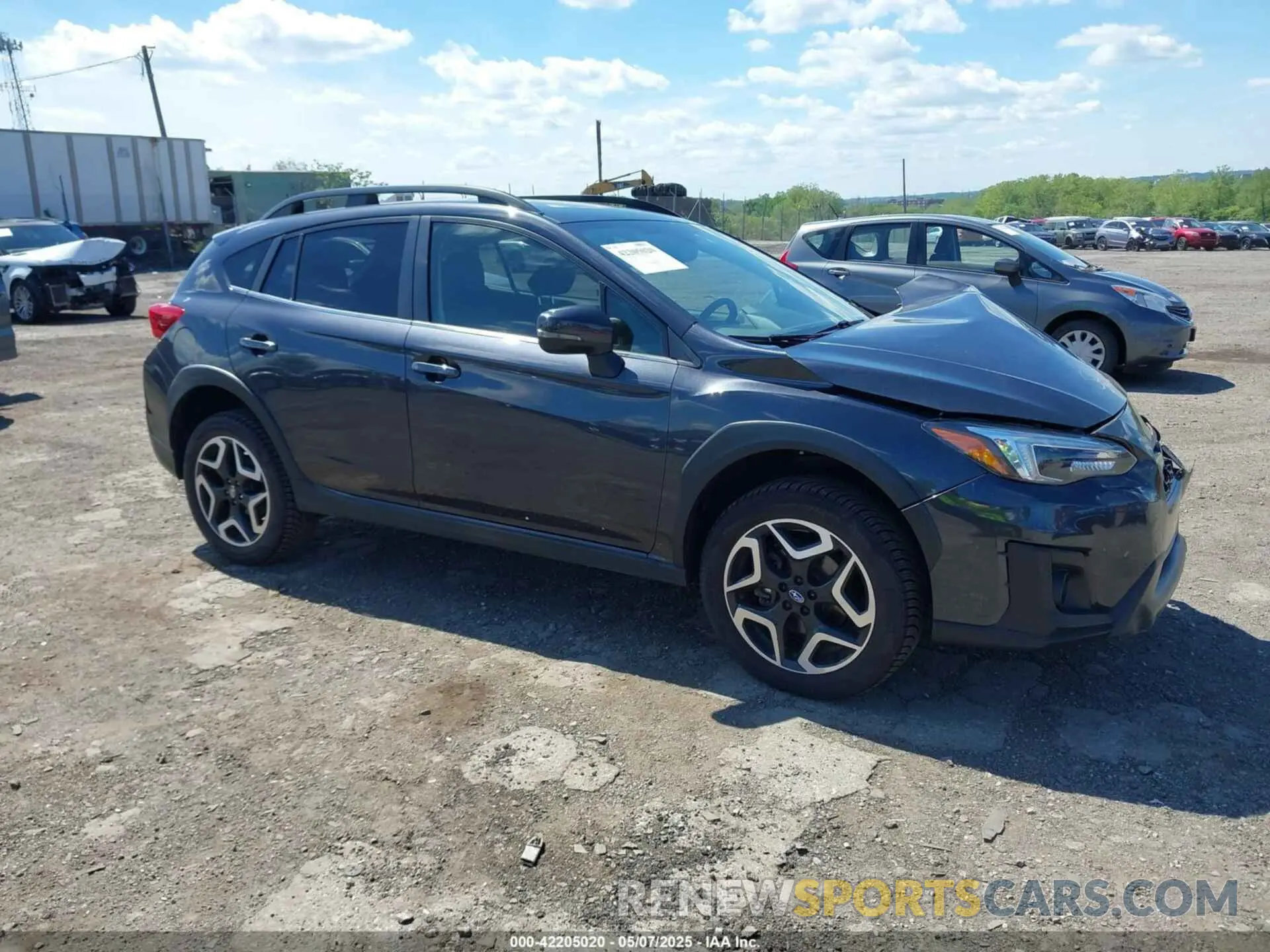 1 Photograph of a damaged car JF2GTANC9K8254455 SUBARU CROSSTREK 2019