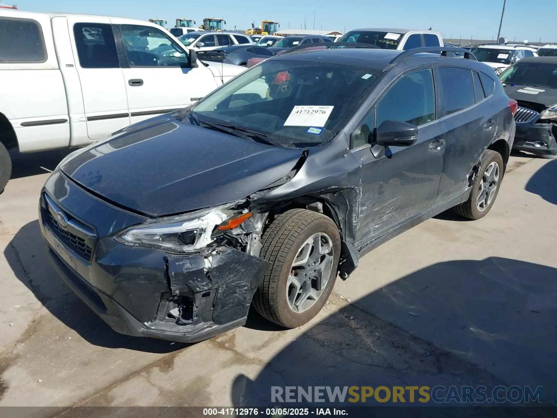 2 Photograph of a damaged car JF2GTANC1LH208944 SUBARU CROSSTREK 2020